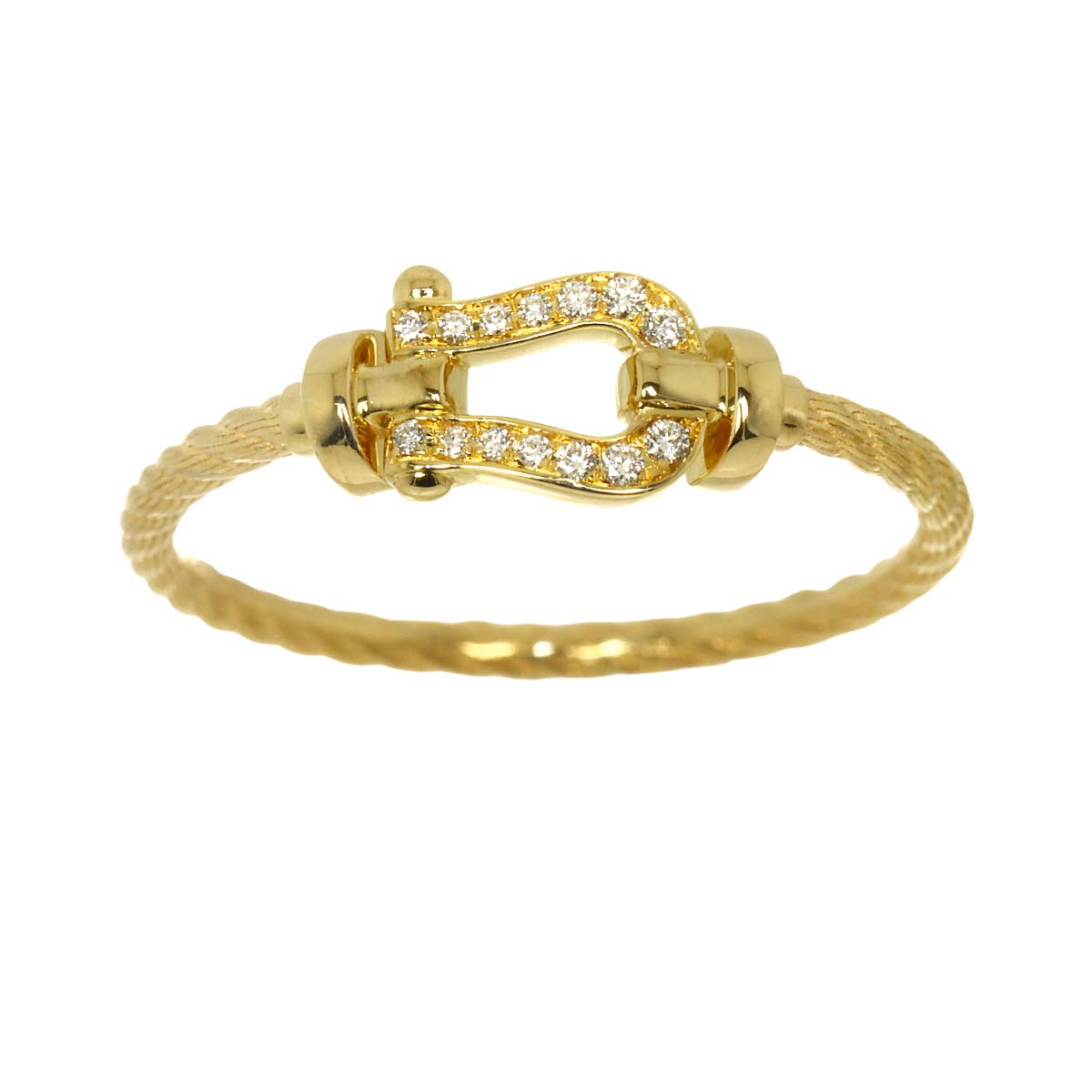 Force 10 Diamond Ring 18K YG 750 size54 6.25-6.5(US)