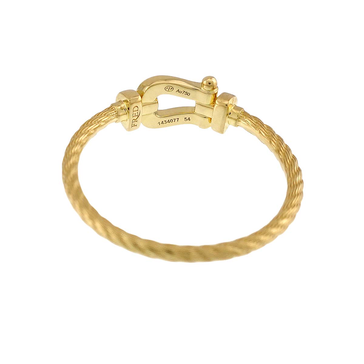 Force 10 Diamond Ring 18K YG 750 size54 6.25-6.5(US)