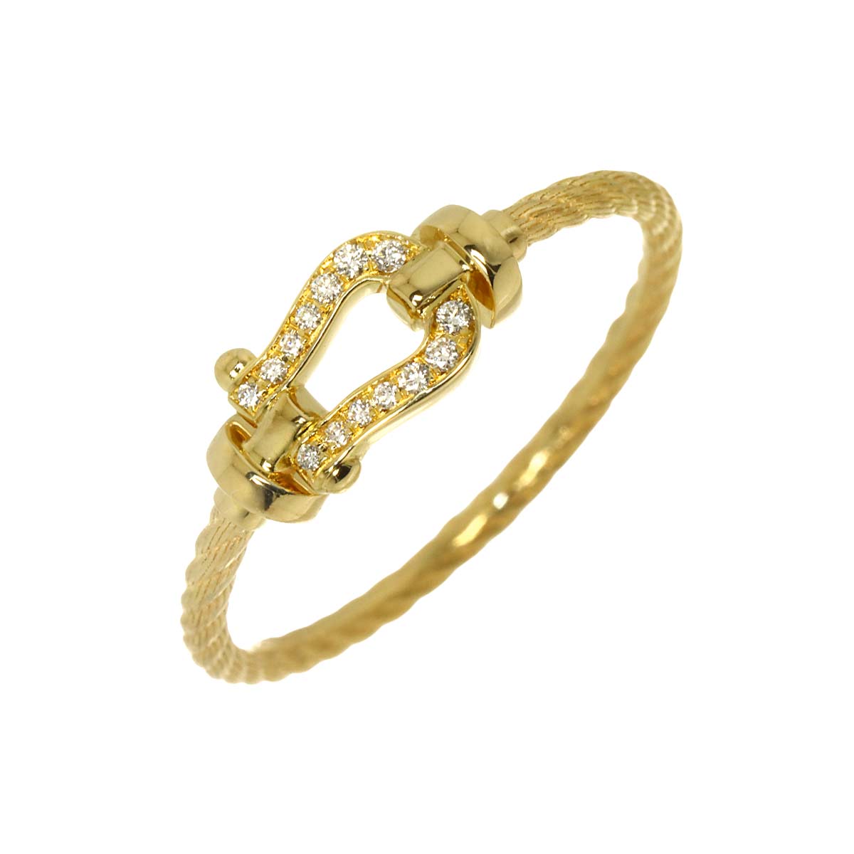 Force 10 Diamond Ring 18K YG 750 size54 6.25-6.5(US)