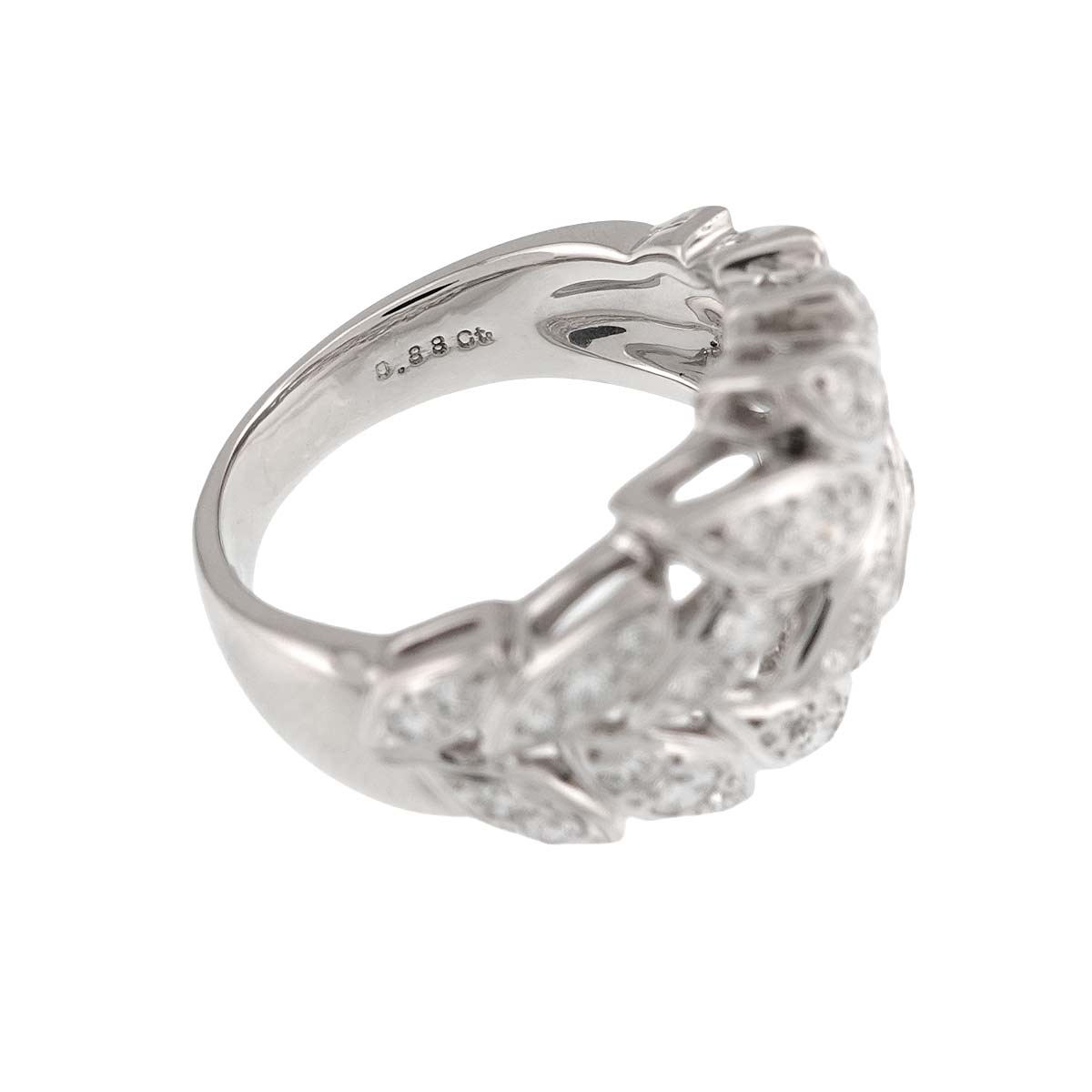 Diamond 0.88ct Ring Platinum Size6(US)