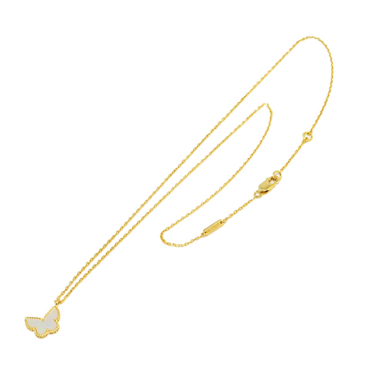 Sweet Papillon MOP Necklace 18K YG 750