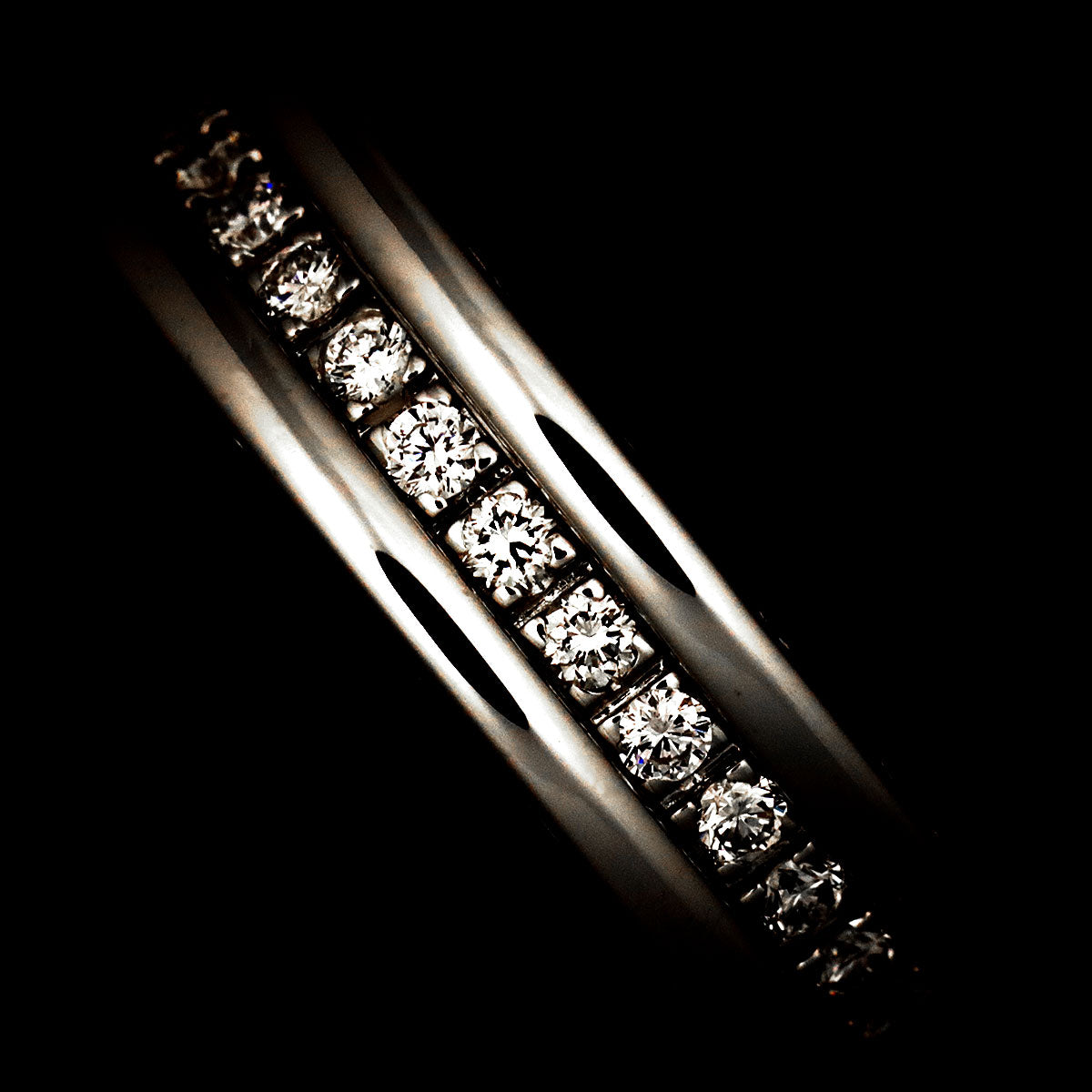B-zero1 1Band Diamond Ring 18K WG 750 size49 4.5-4.75(US)