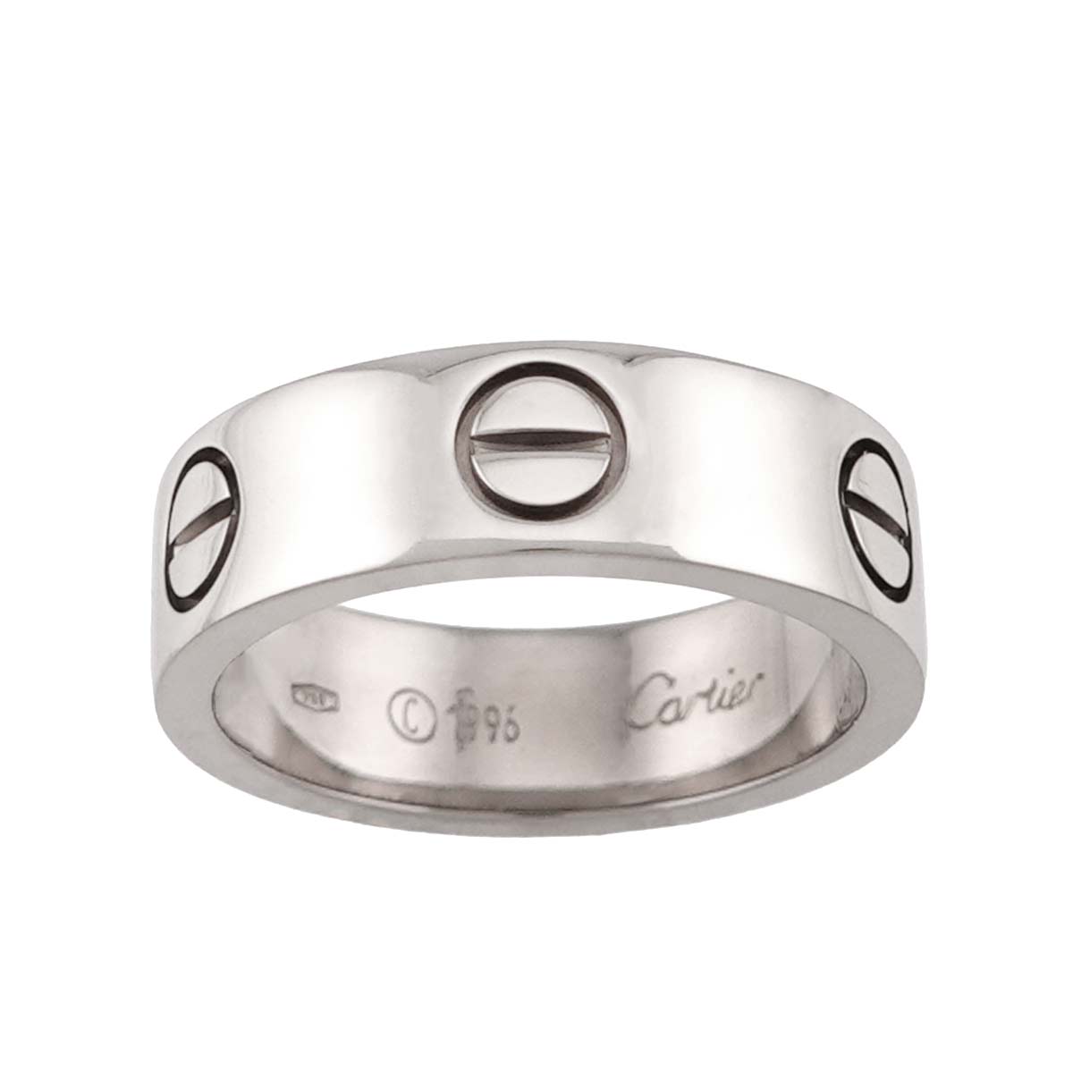 Love Ring 18K White Gold 750 size50 4.75-5(US)
