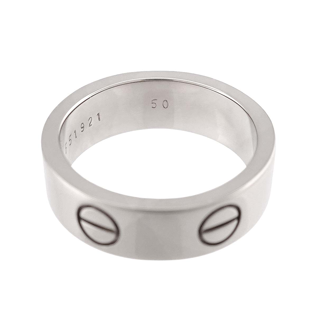 Love Ring 18K White Gold 750 size50 4.75-5(US)