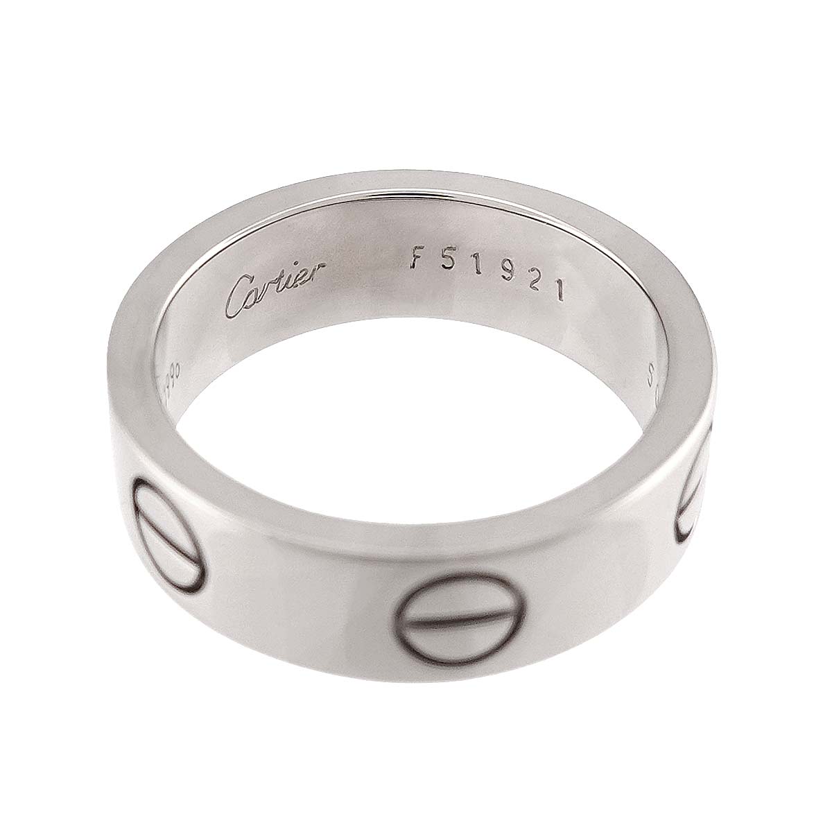 Love Ring 18K White Gold 750 size50 4.75-5(US)