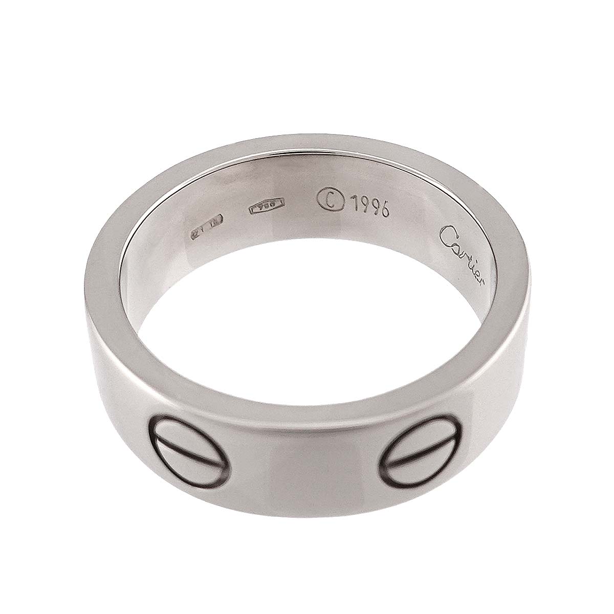Love Ring 18K White Gold 750 size50 4.75-5(US)