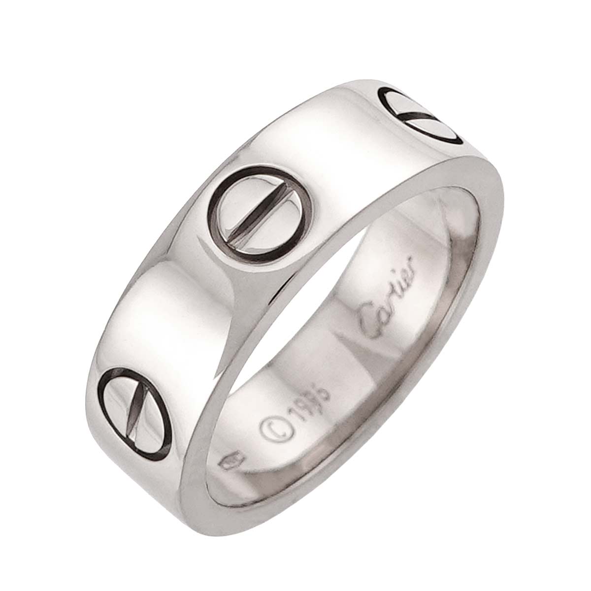 Love Ring 18K White Gold 750 size50 4.75-5(US)