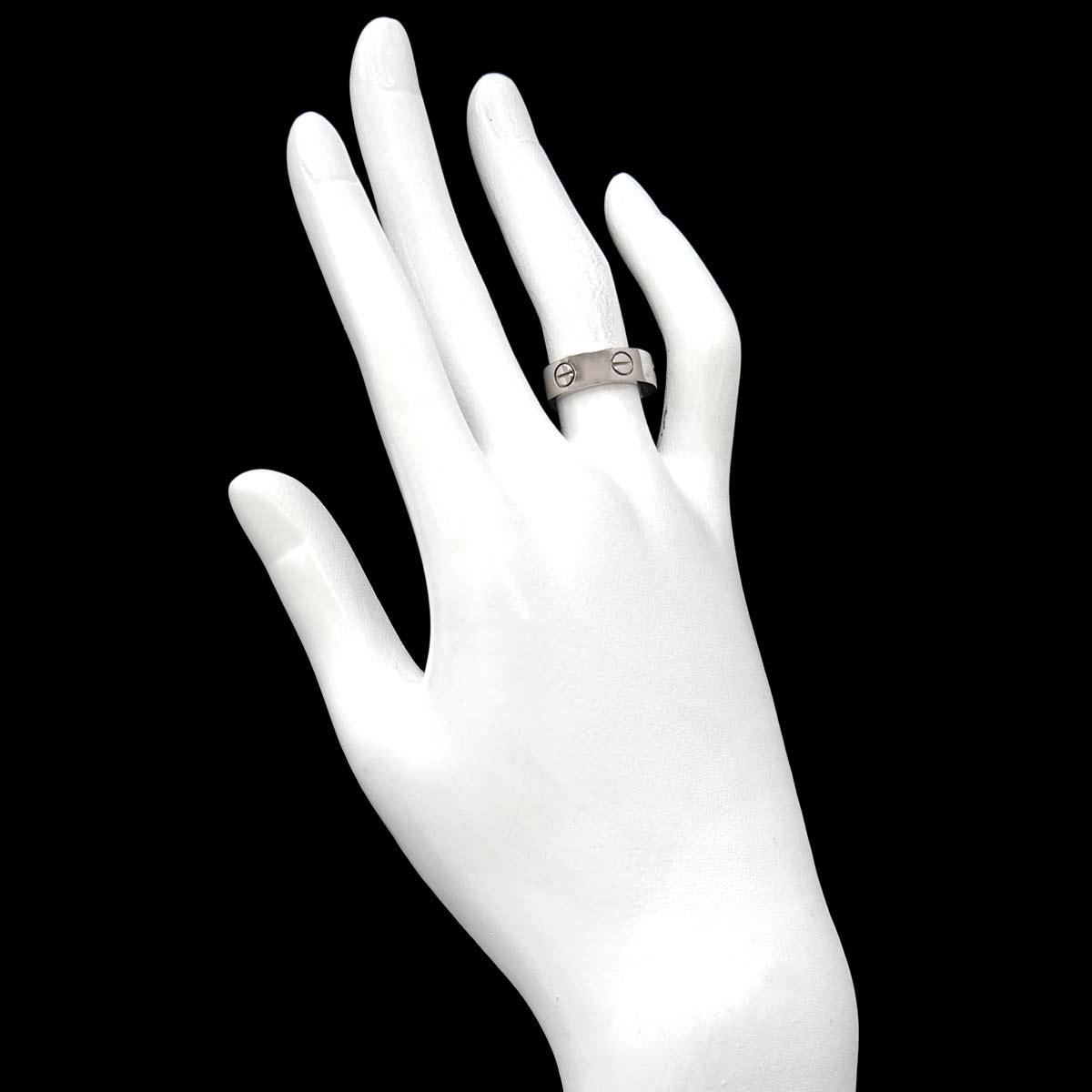 Love Ring 18K White Gold 750 size50 4.75-5(US)