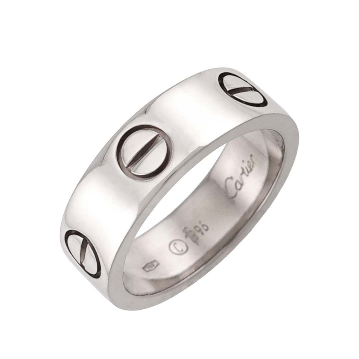 Love Ring 18K White Gold 750 size50 4.75-5(US)
