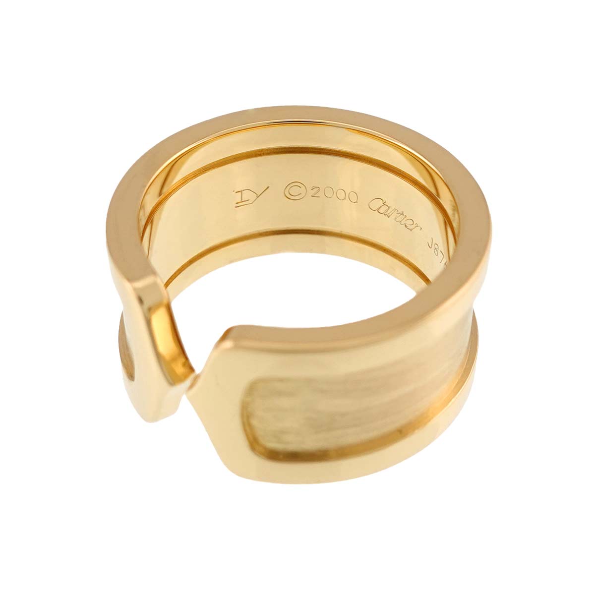 C2 Ring 18K YG 750 size51 5.25-5.5(US)