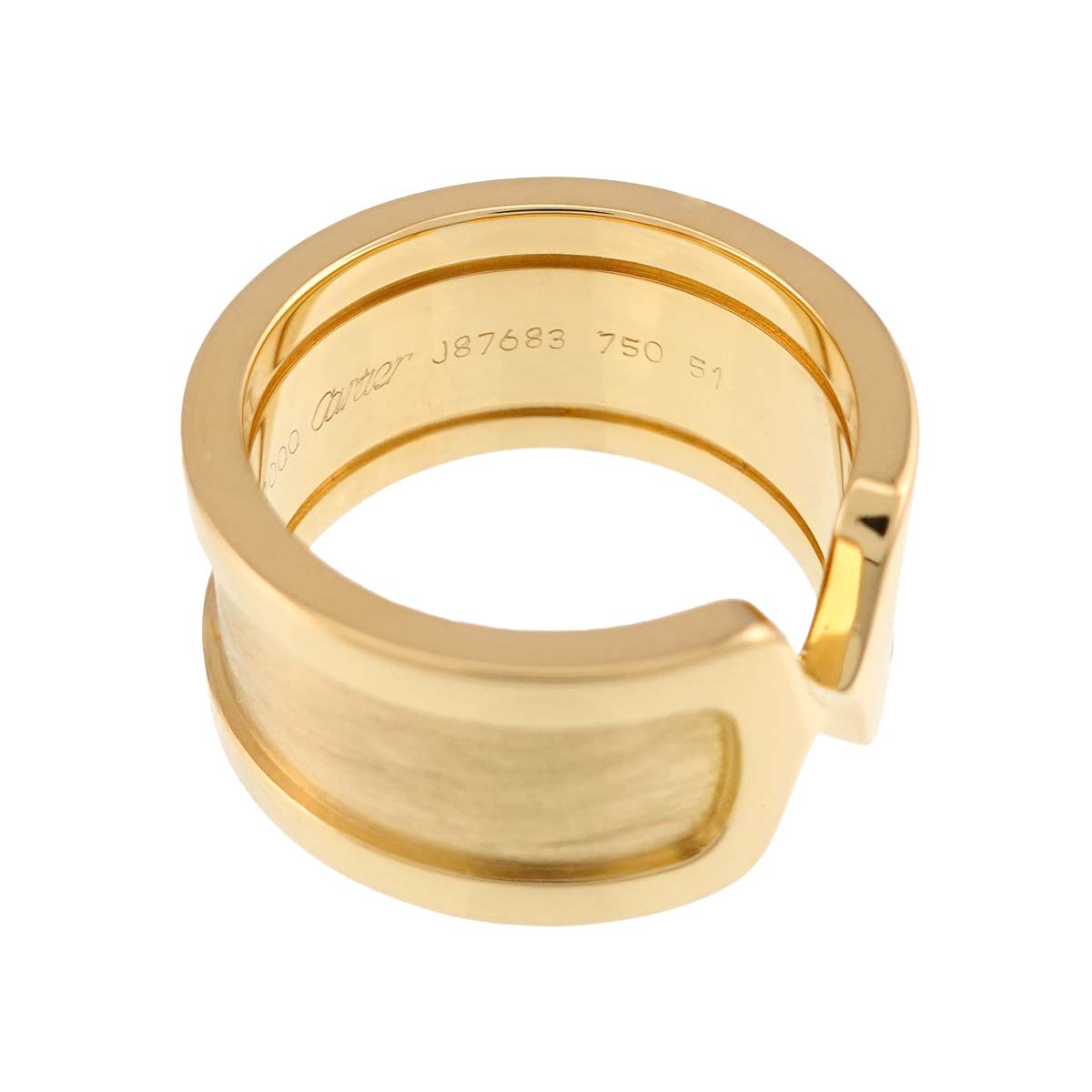 C2 Ring 18K YG 750 size51 5.25-5.5(US)