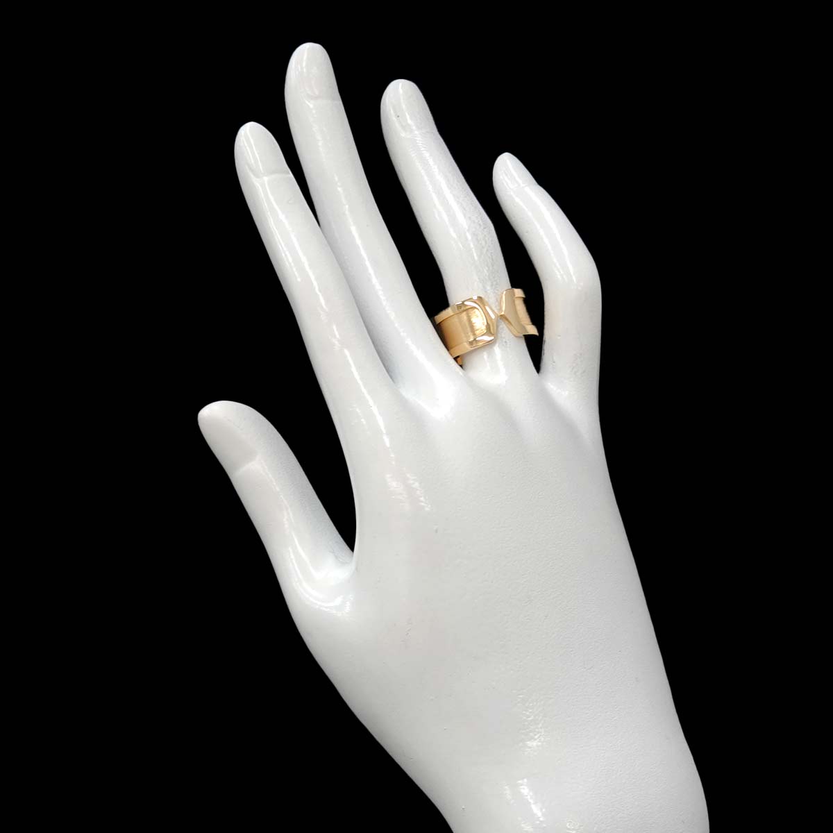 C2 Ring 18K YG 750 size51 5.25-5.5(US)