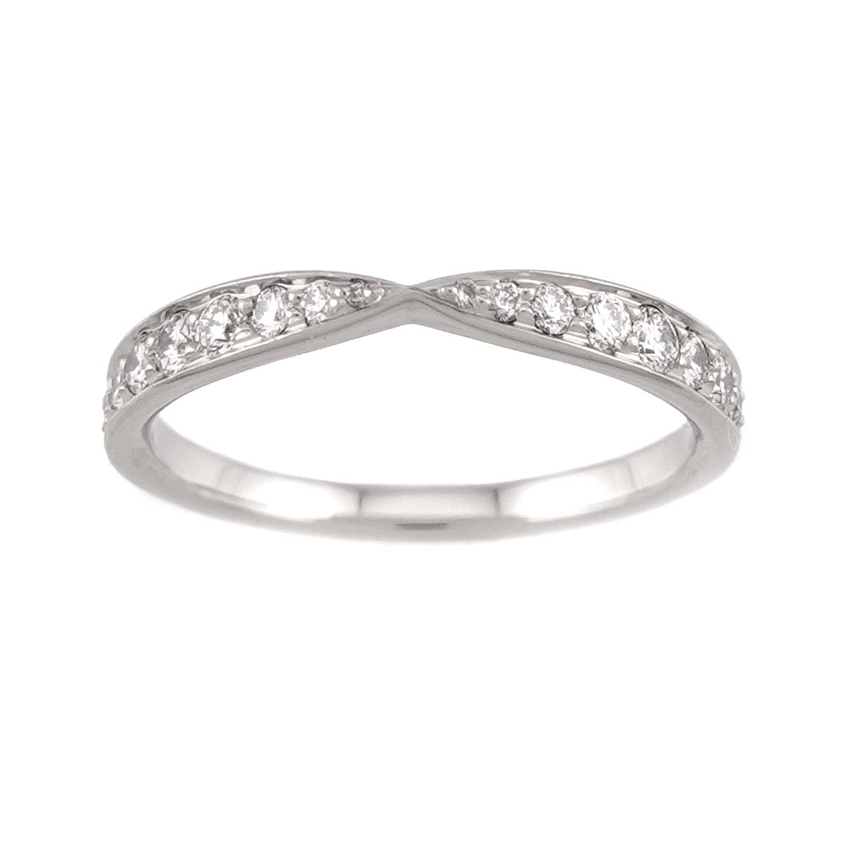 Harmony Band Ring Diamond Pt Platinum size4.5(US)