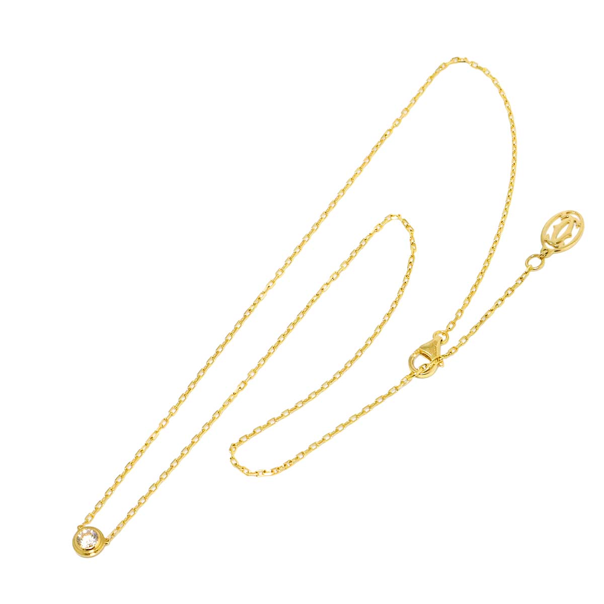 d Amour Diamond Necklace LM 18K Yellow Gold 750