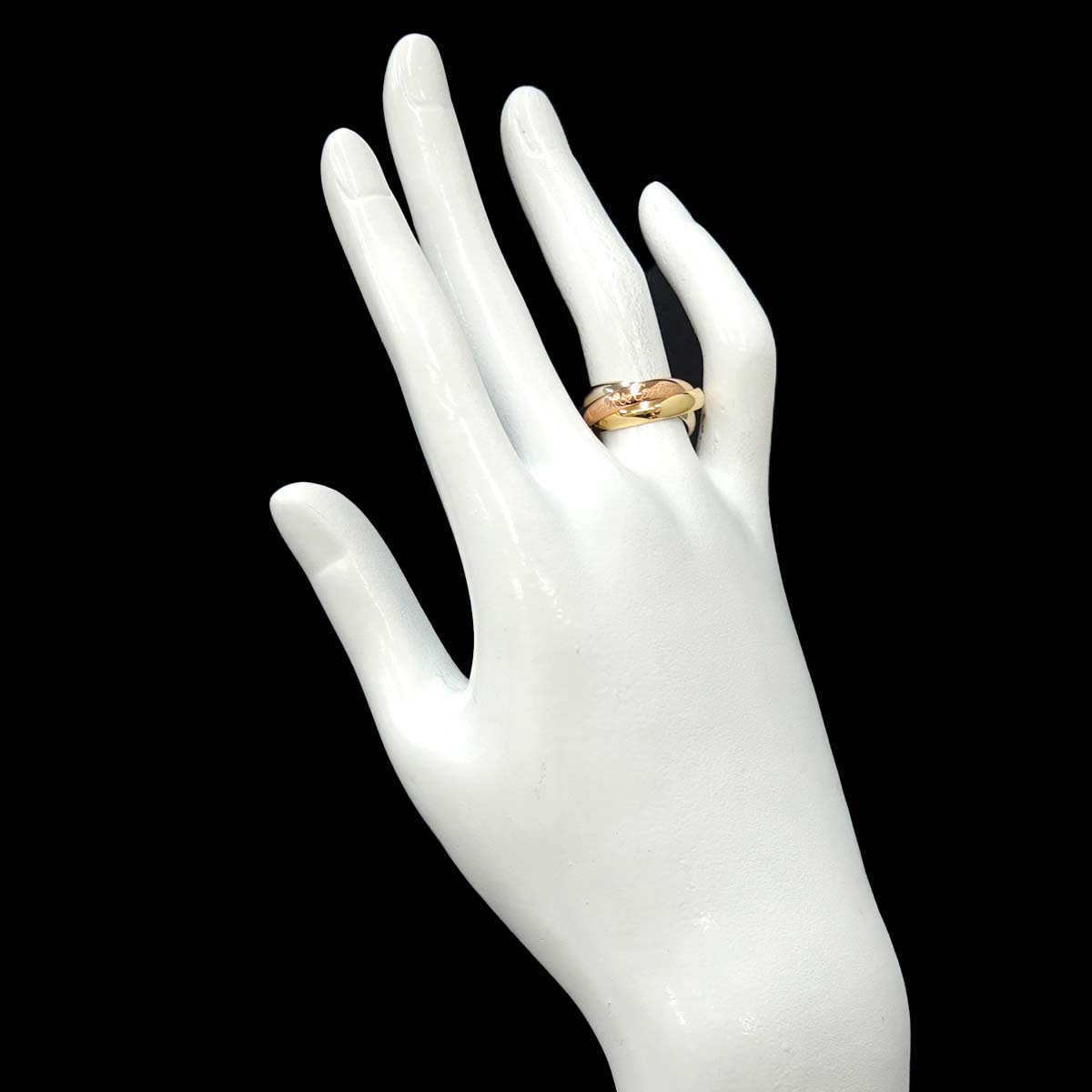 Trinity MM Ring 18K YG WG PG 750 Size51 5.5-5.75(US)