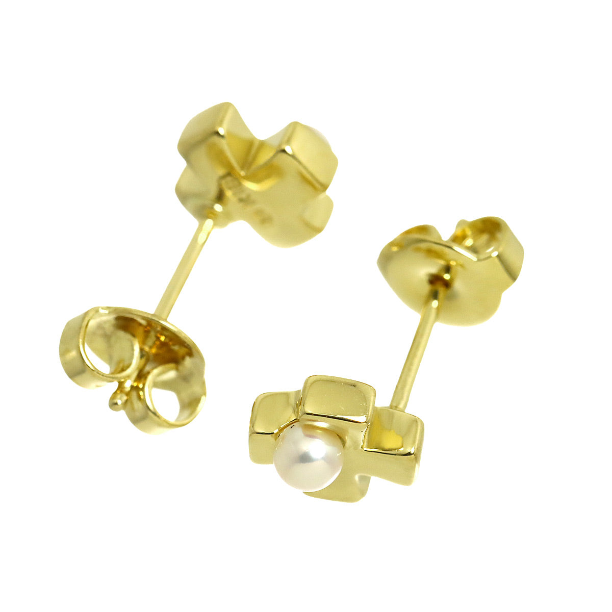 Baby Pearl 3.0mm Earrings Pierced 18K YG 750