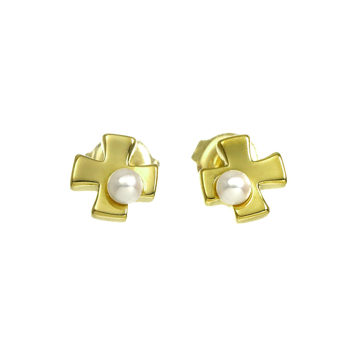 Baby Pearl 3.0mm Earrings Pierced 18K YG 750