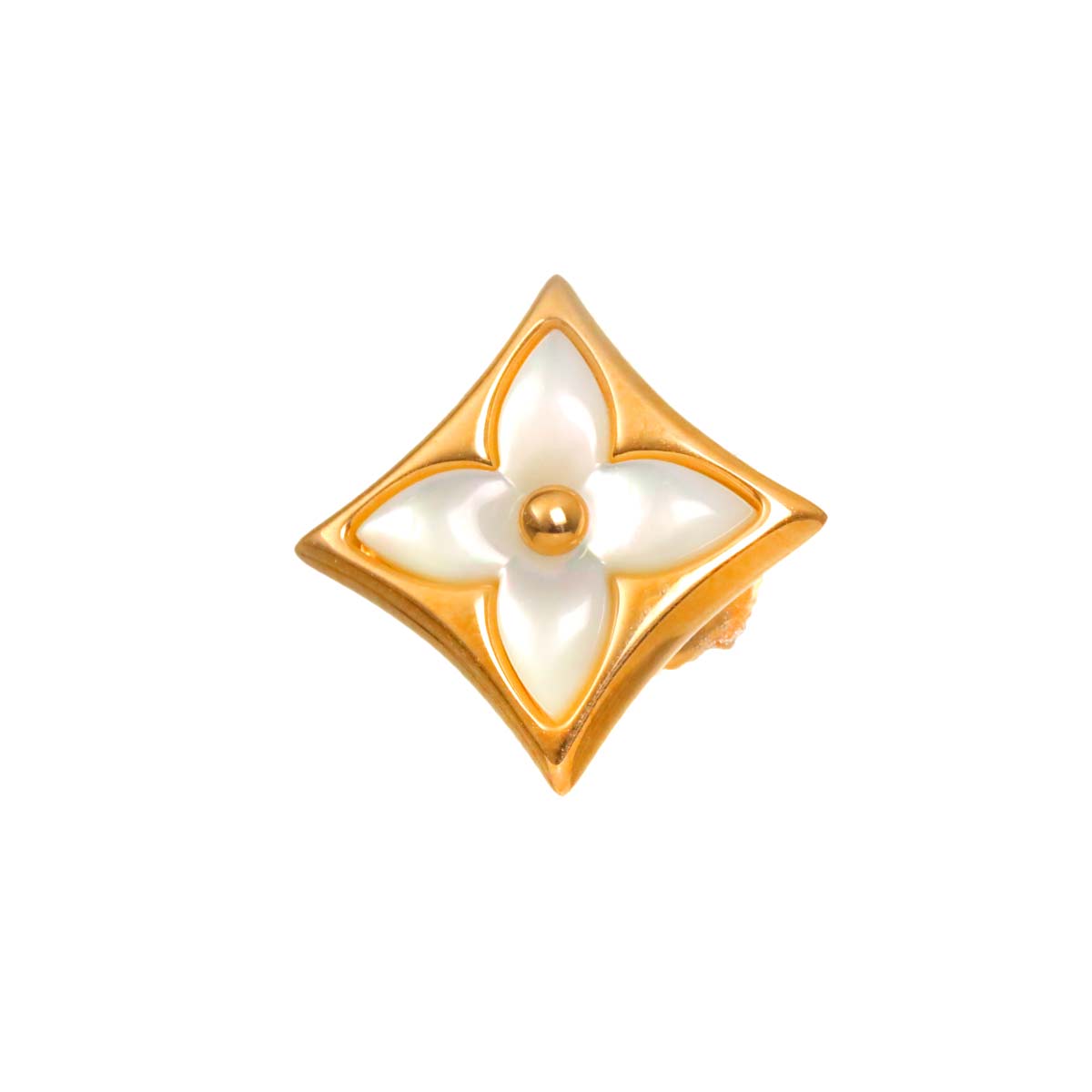 Color Blossom MOP Earring Pierced 18K PG One Piece only