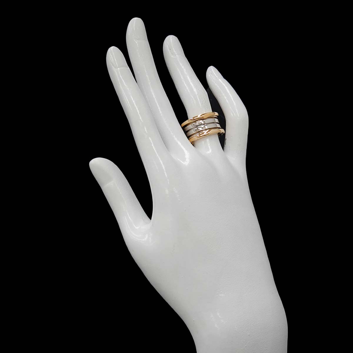 B-ZERO1 4 Band Ring 18K YG WG 750 Size51 5.25-5.5(US)