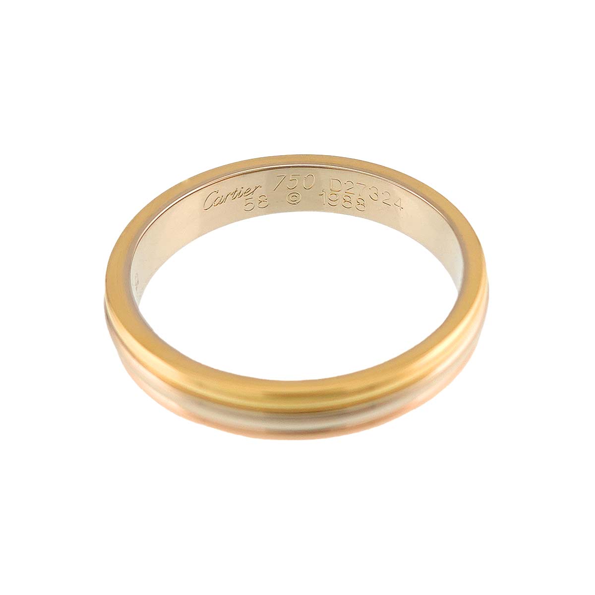 VENDOME Ring 18K YG WG PG 750 Size58 8-8.25(US)