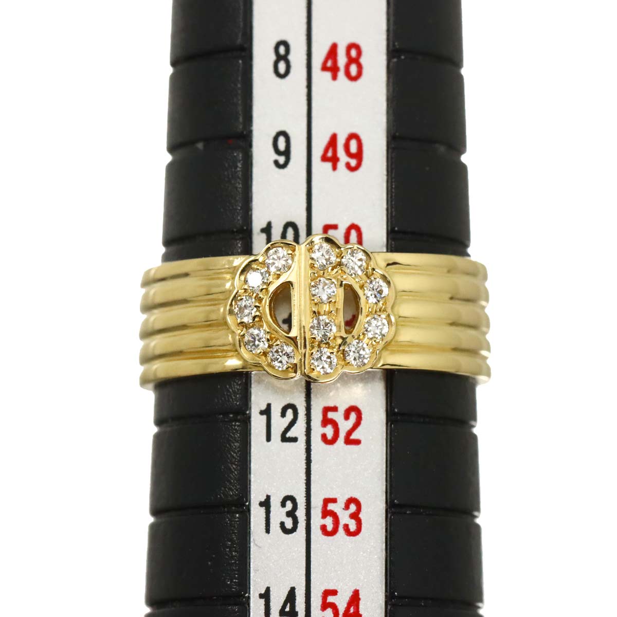 Diamond Ring 18K YG 750 size5.25(US)