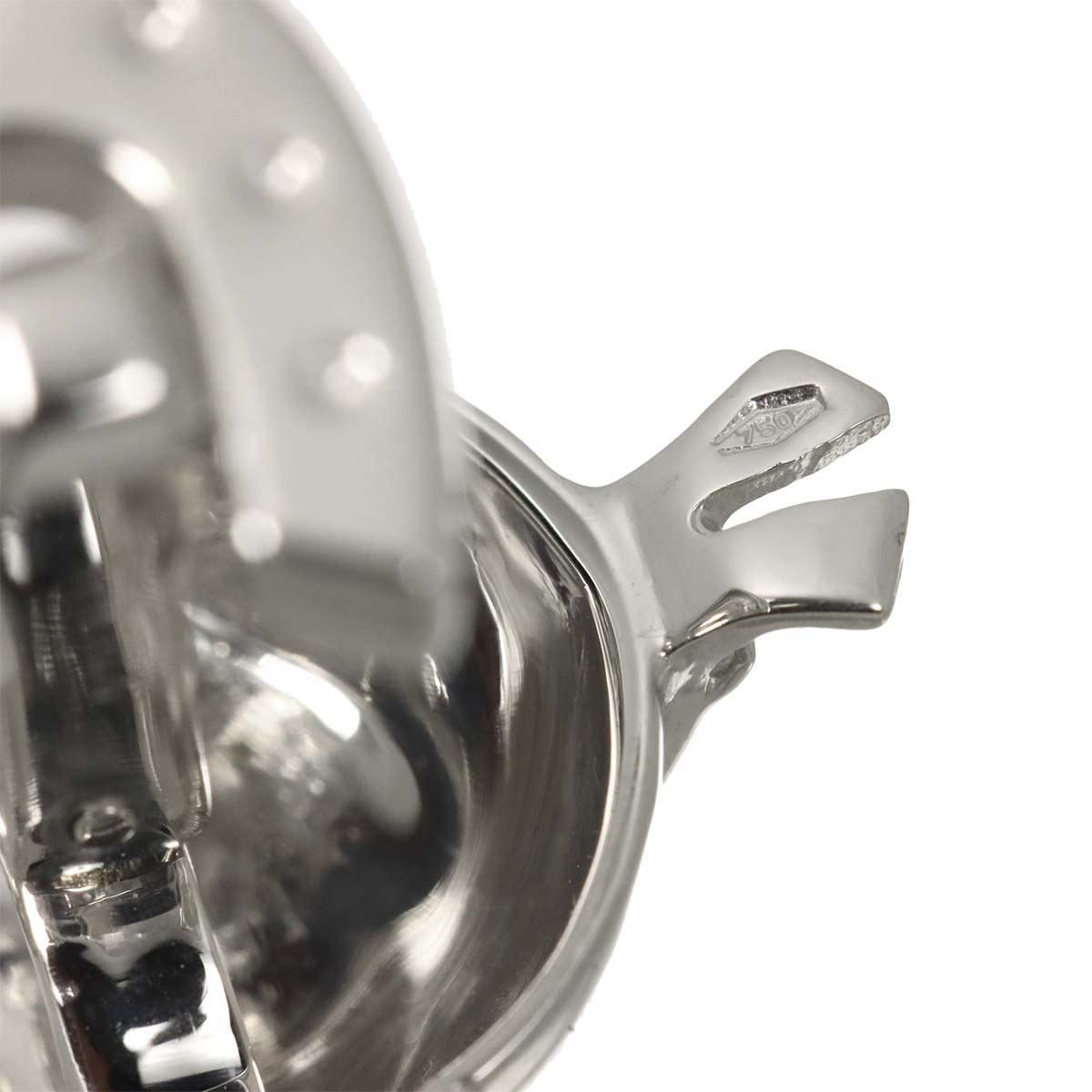 Diamond Cuff Links 18K WG White Gold 750