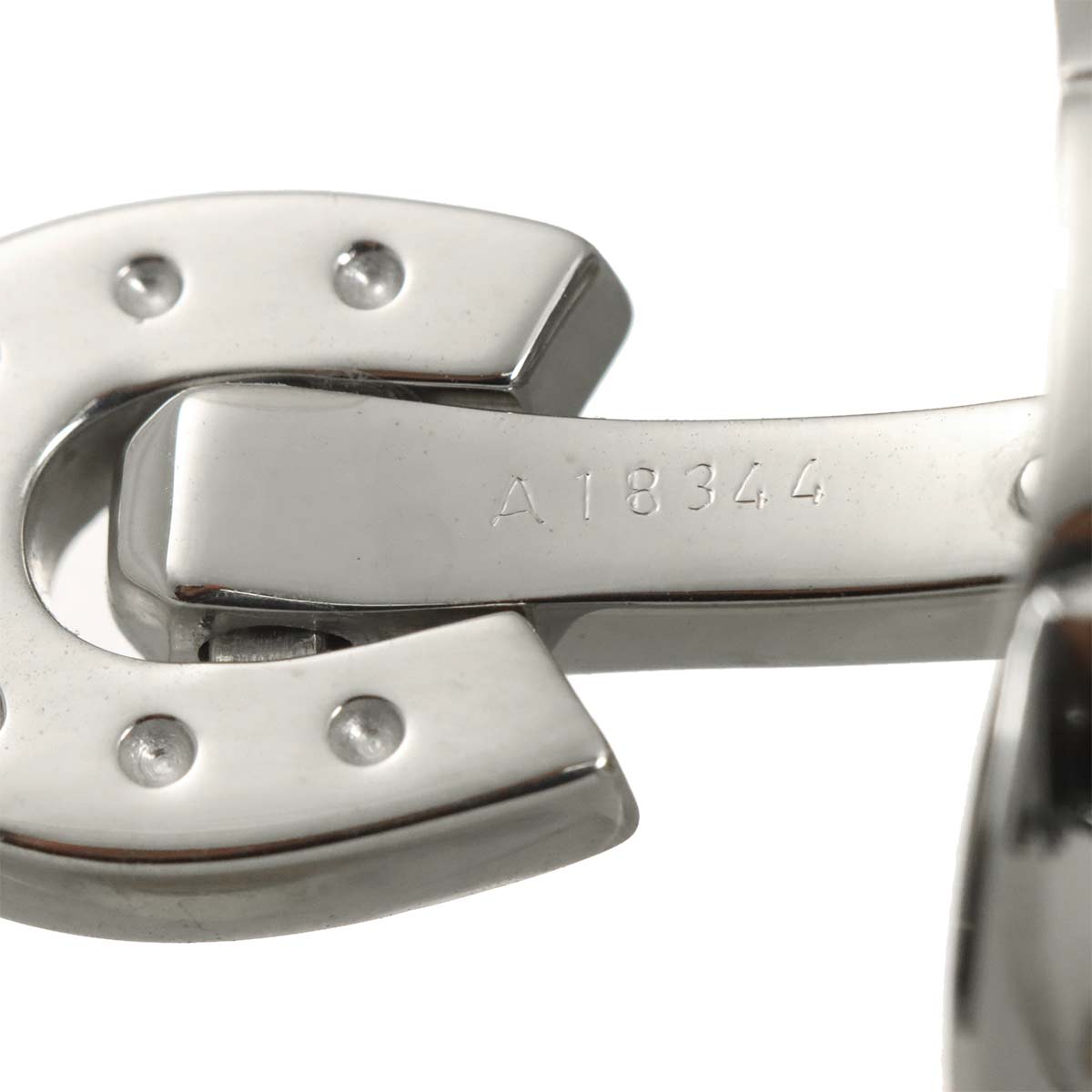 Diamond Cuff Links 18K WG White Gold 750