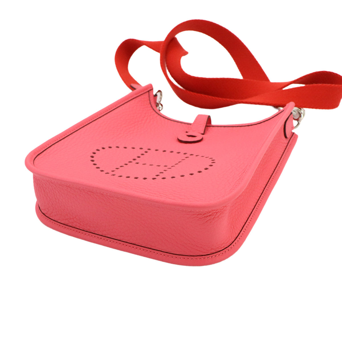 Evelyne Amazon TPM Shoulder Bag Taurillon Clemence Rose Azalee