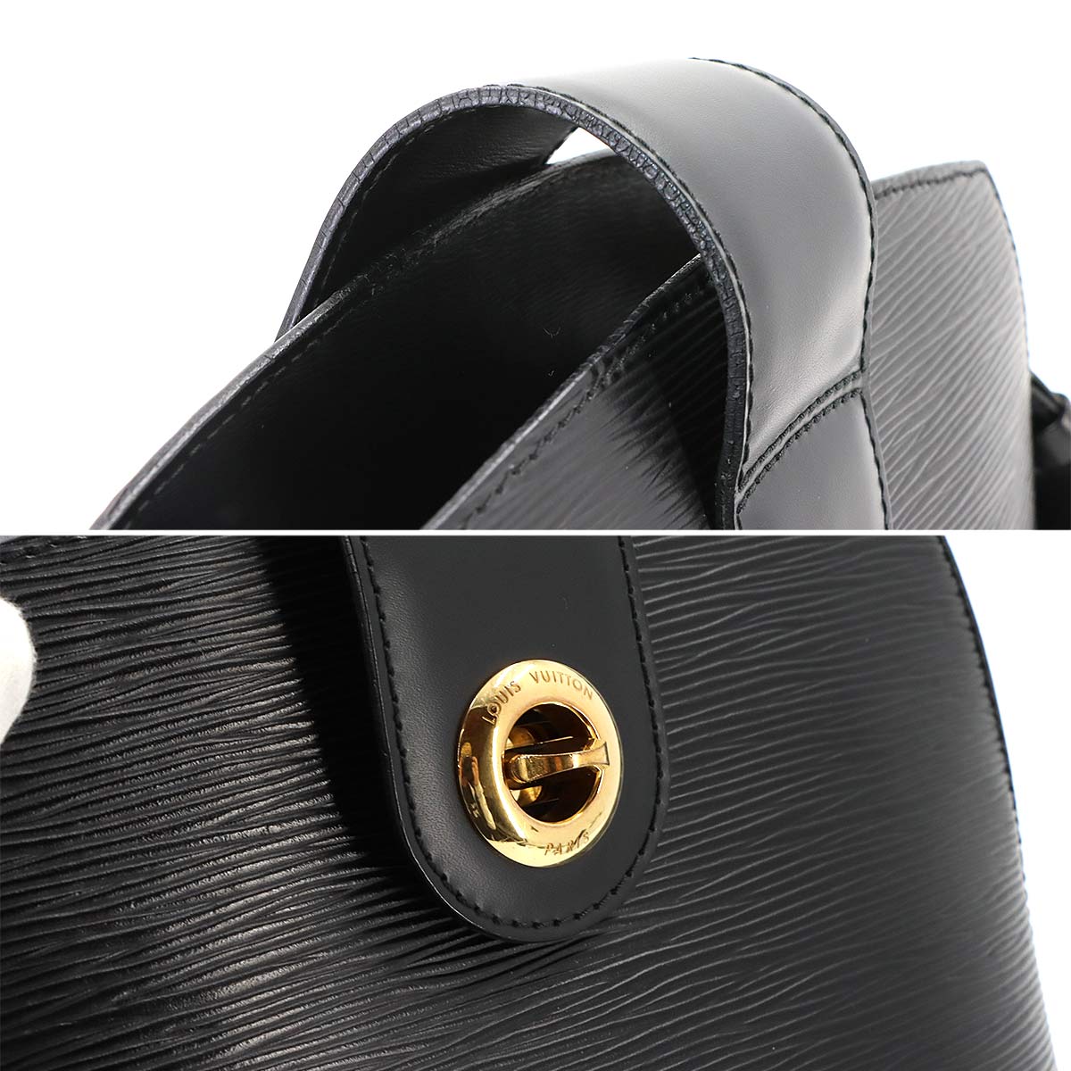 Epi Cluny Shoulder Bag Leather Noir M52252 Purse