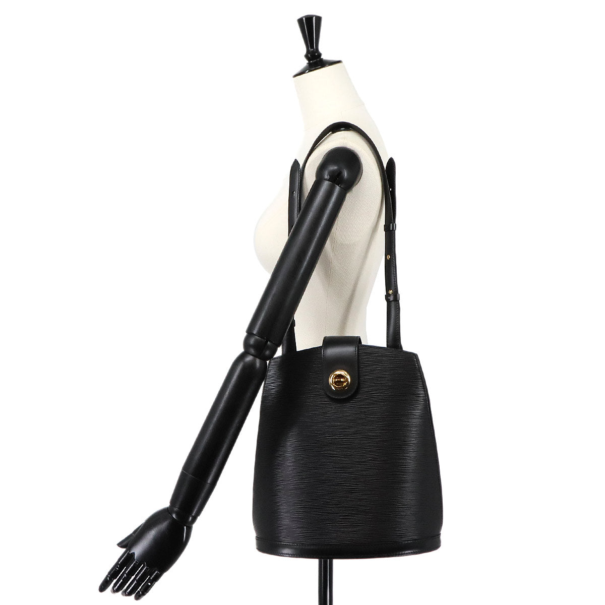 Epi Cluny Shoulder Bag Leather Noir M52252 Purse