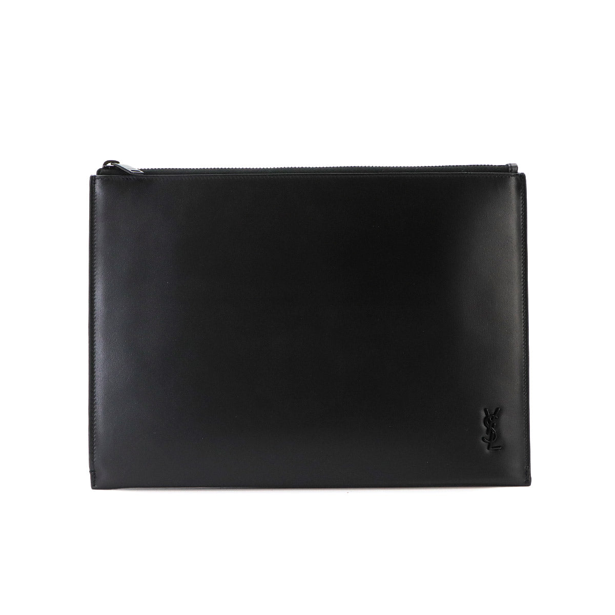 Clutch Bag Leather Black 607779 Purse