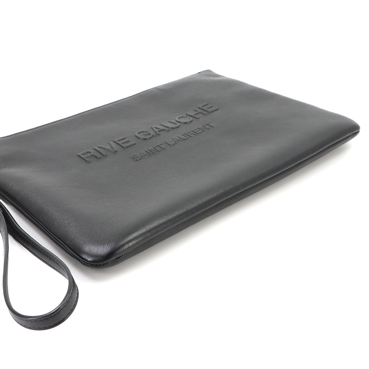 Clutch Bag Leather Black 581369 Purse