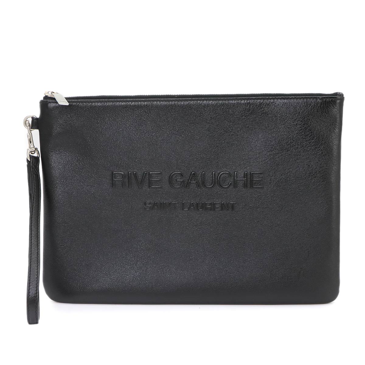 Clutch Bag Leather Black 581369 Purse