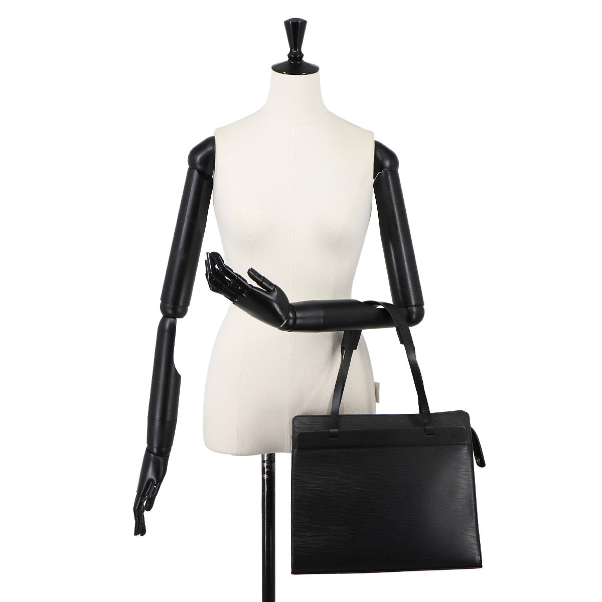 Epi Croisette PM Tote Bag Leather Noir M52492 Purse