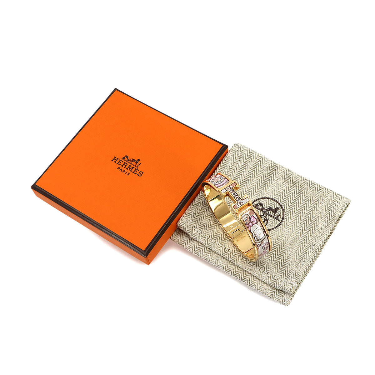 Clic H PM Bangle Candy Libris Aube Rose Gold