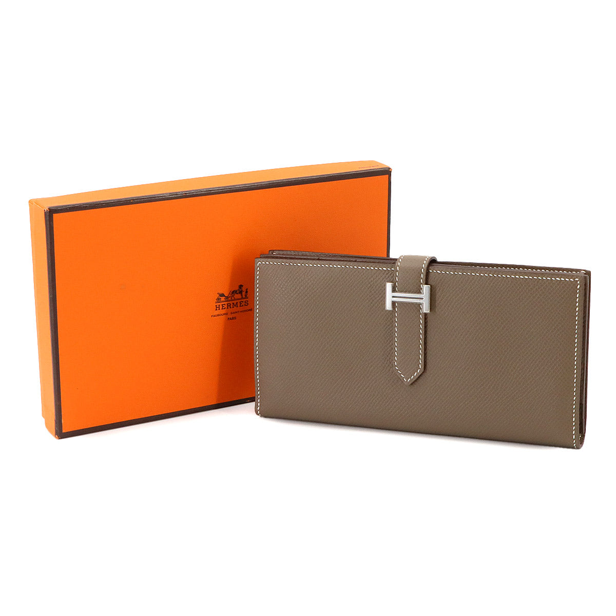 Bearn Soufflet Long Wallet Epsom Etoupe
