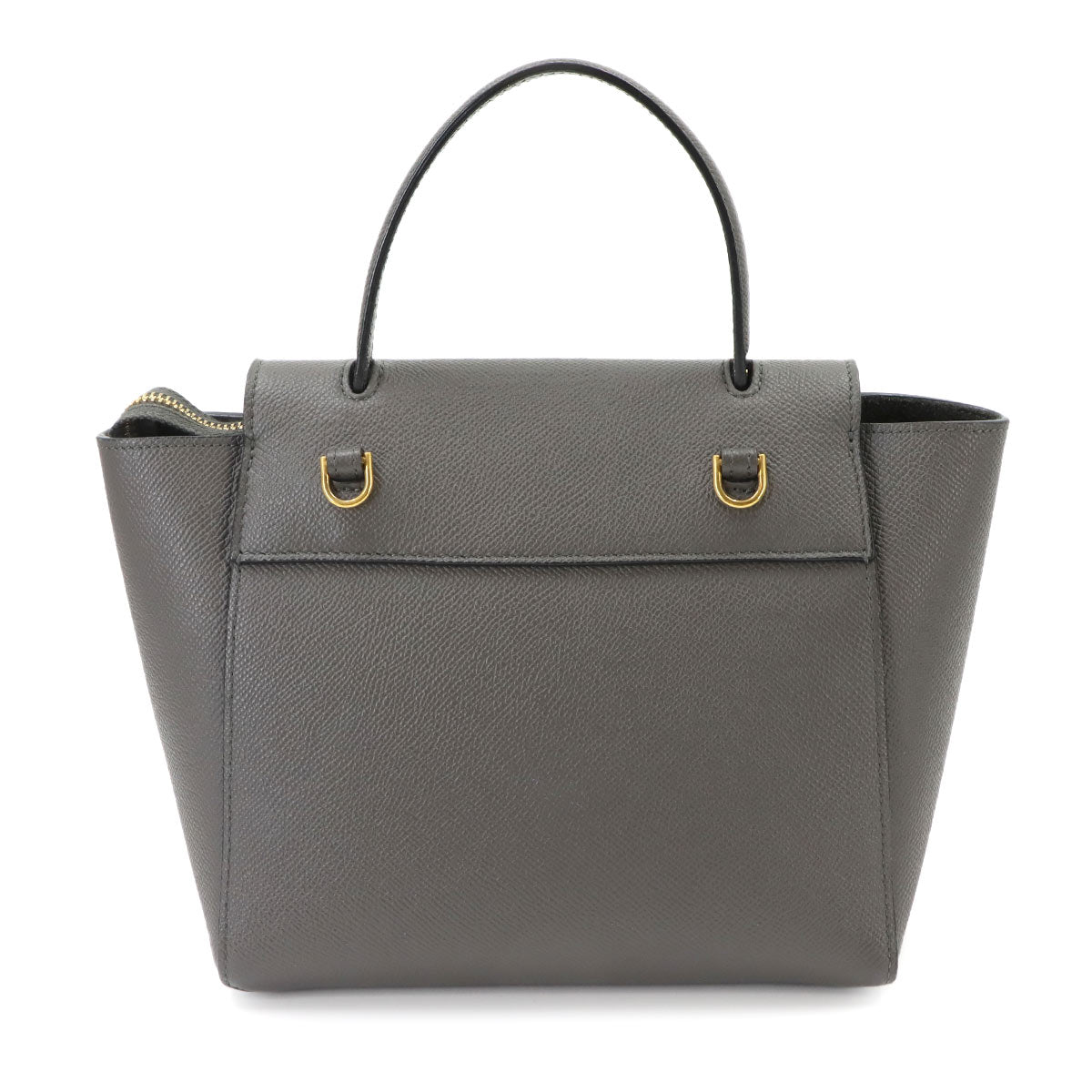 Belt Bag Nano 2way Hand Shoulder Bag Leather Gray 189003