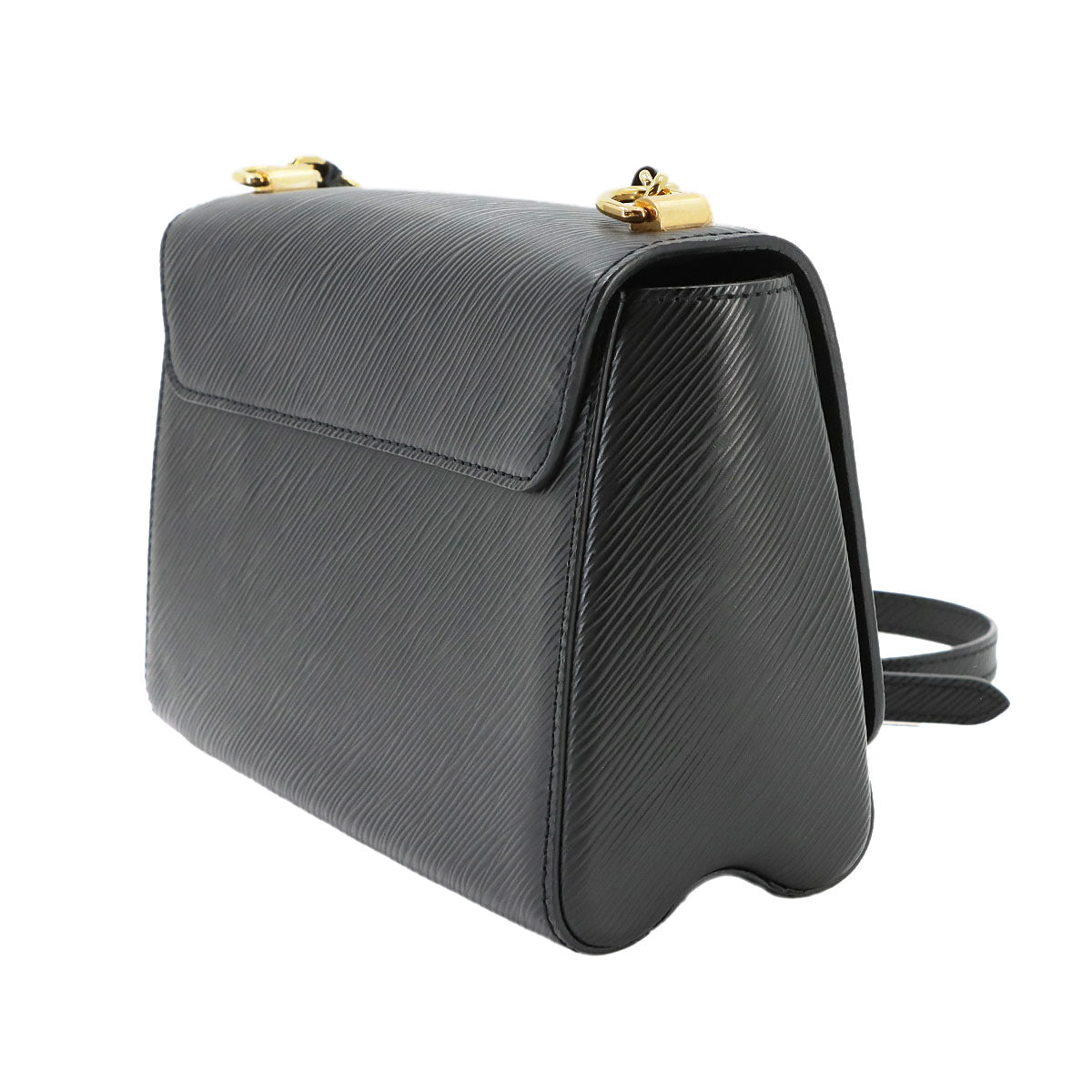 Epi Twist MM Chain Shoulder Bag Leather Noir M21117 Purse