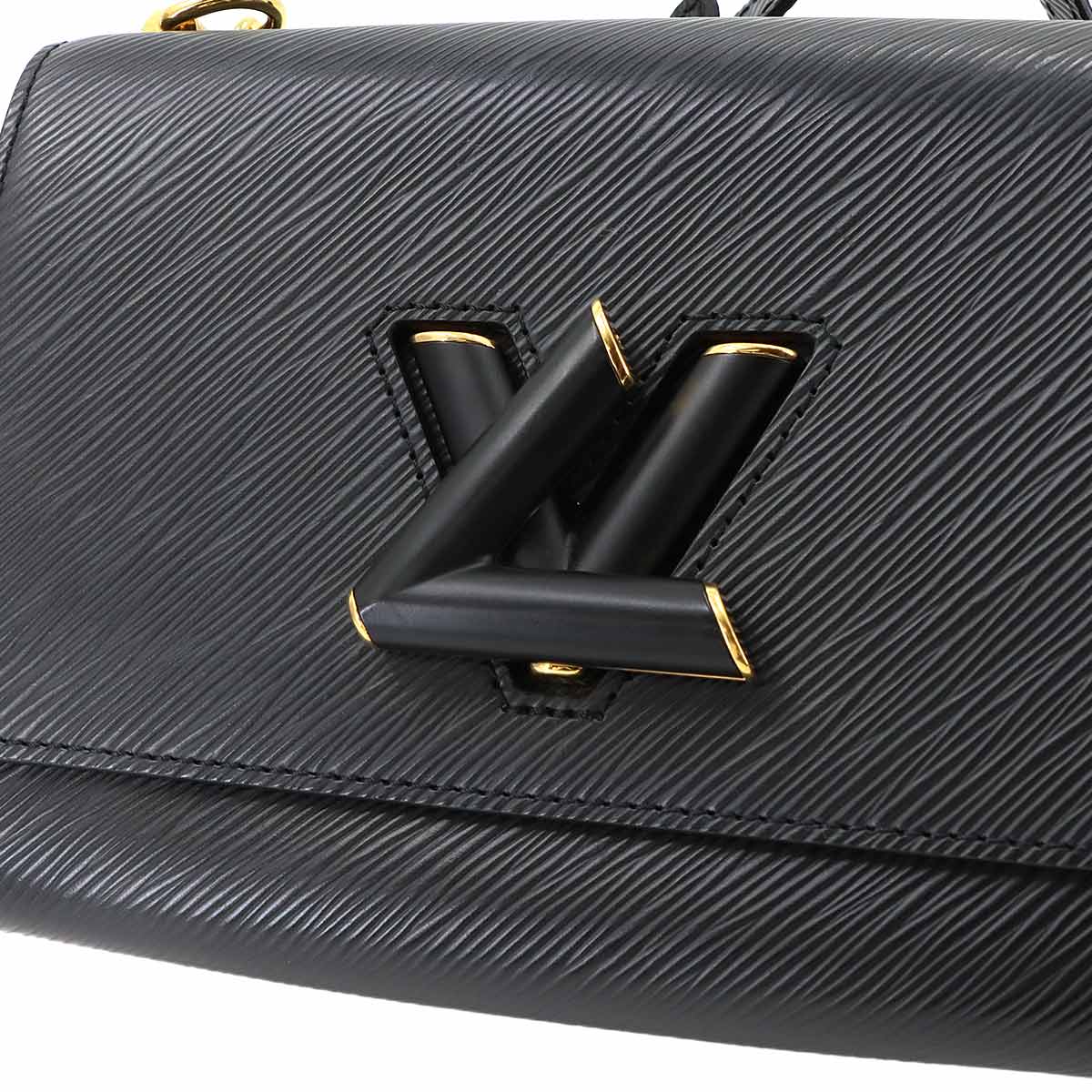 Epi Twist MM Chain Shoulder Bag Leather Noir M21117 Purse