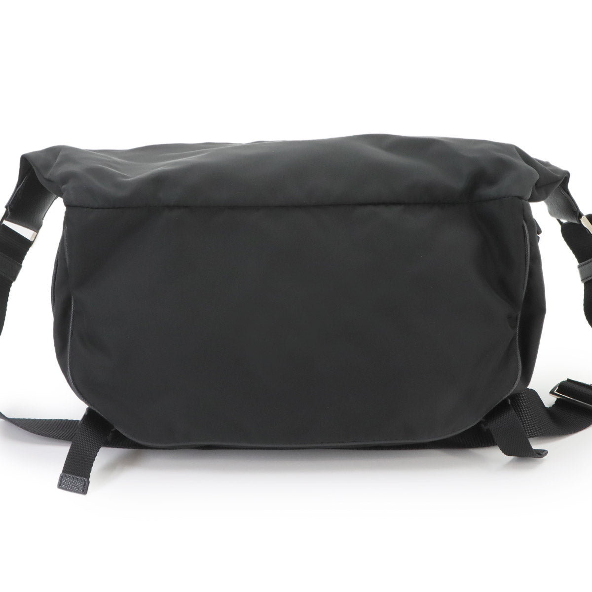 Shoulder Bag Nylon Saffiano Leather Nero Black VA0994 Purse