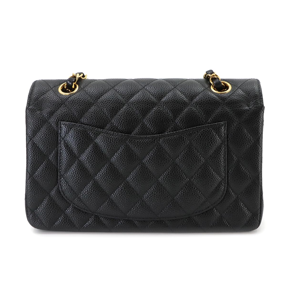 Matelasse 23 Chain Shoulder Bag Leather Black A01113