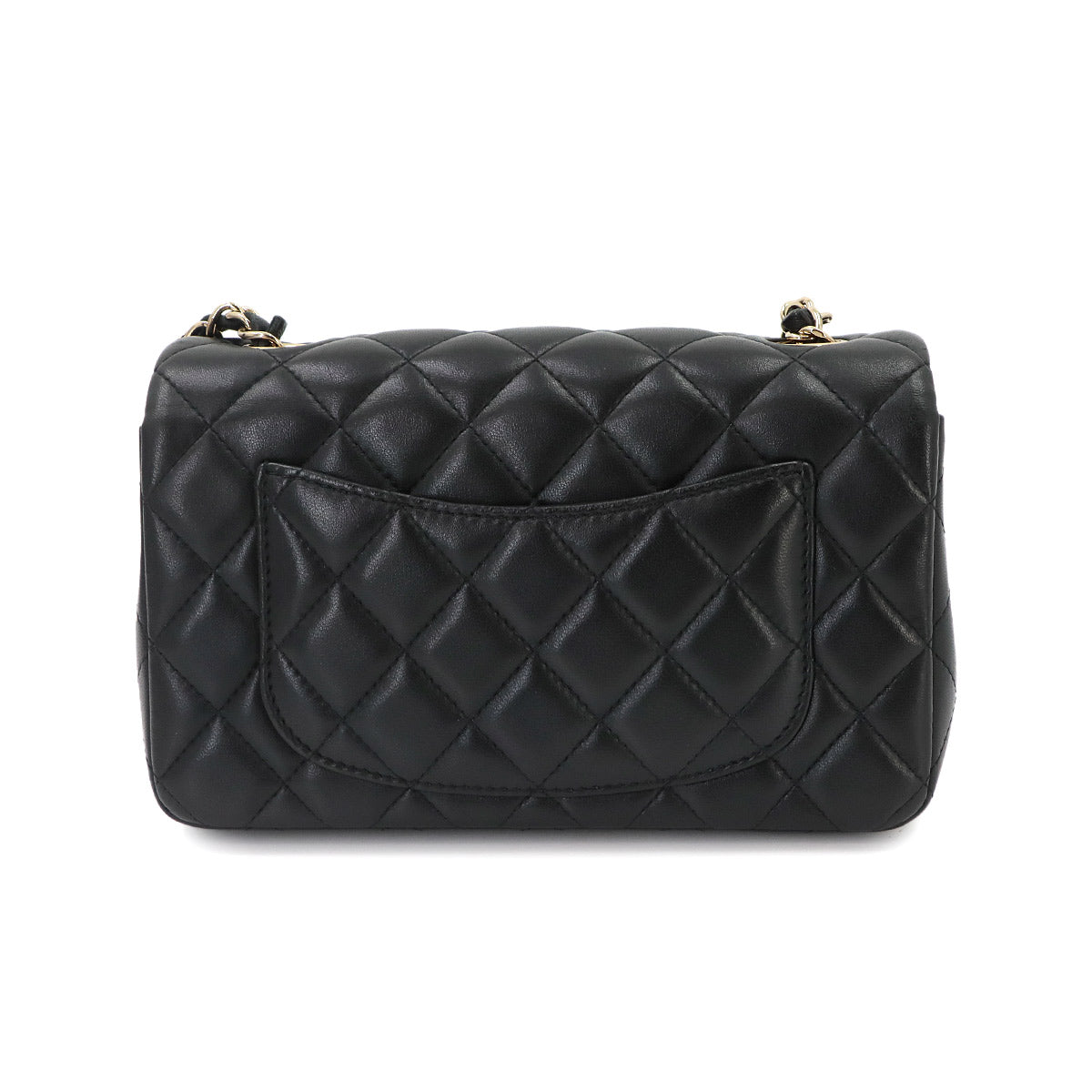 Mini Matelasse 20 Chain Shoulder Bag Leather Black A69900 Purse