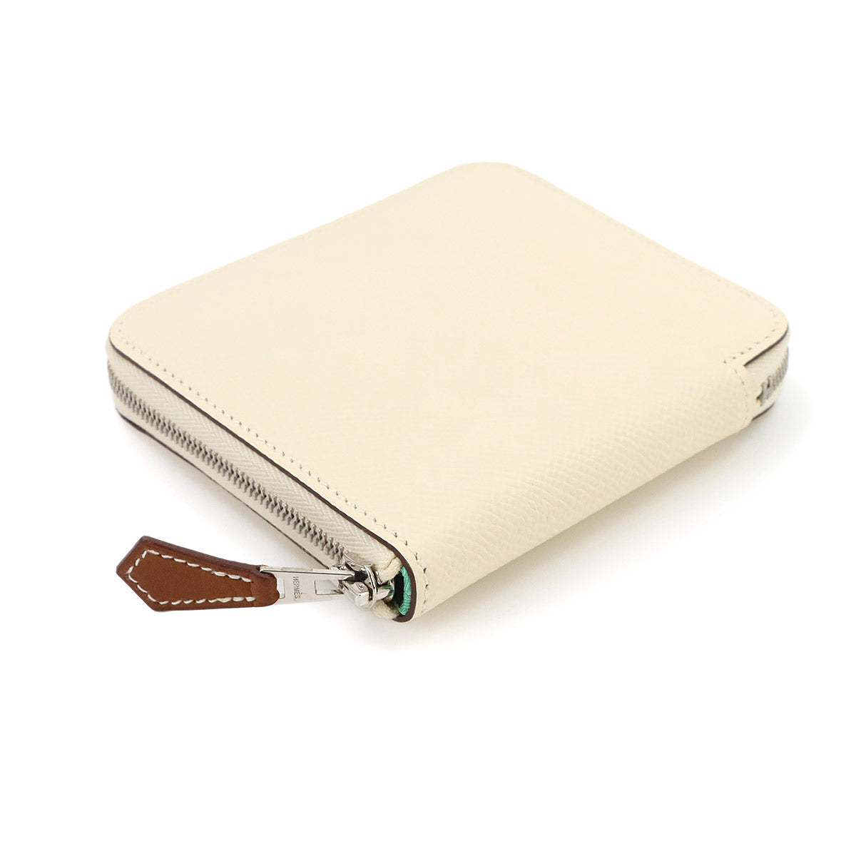 Azapp Silk'In Compact Coin Case Purse Epsom Nata