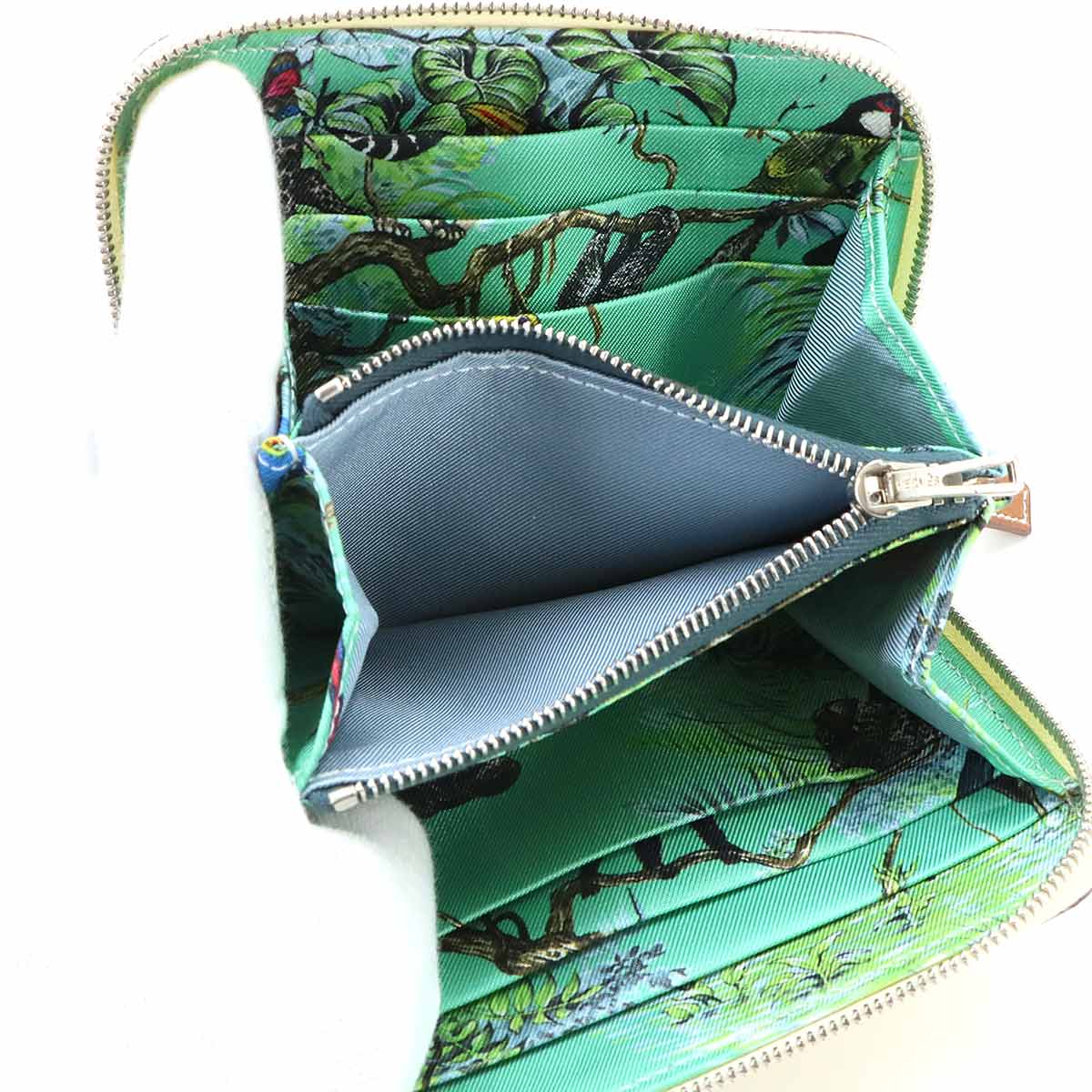 Azapp Silk'In Compact Coin Case Purse Epsom Nata