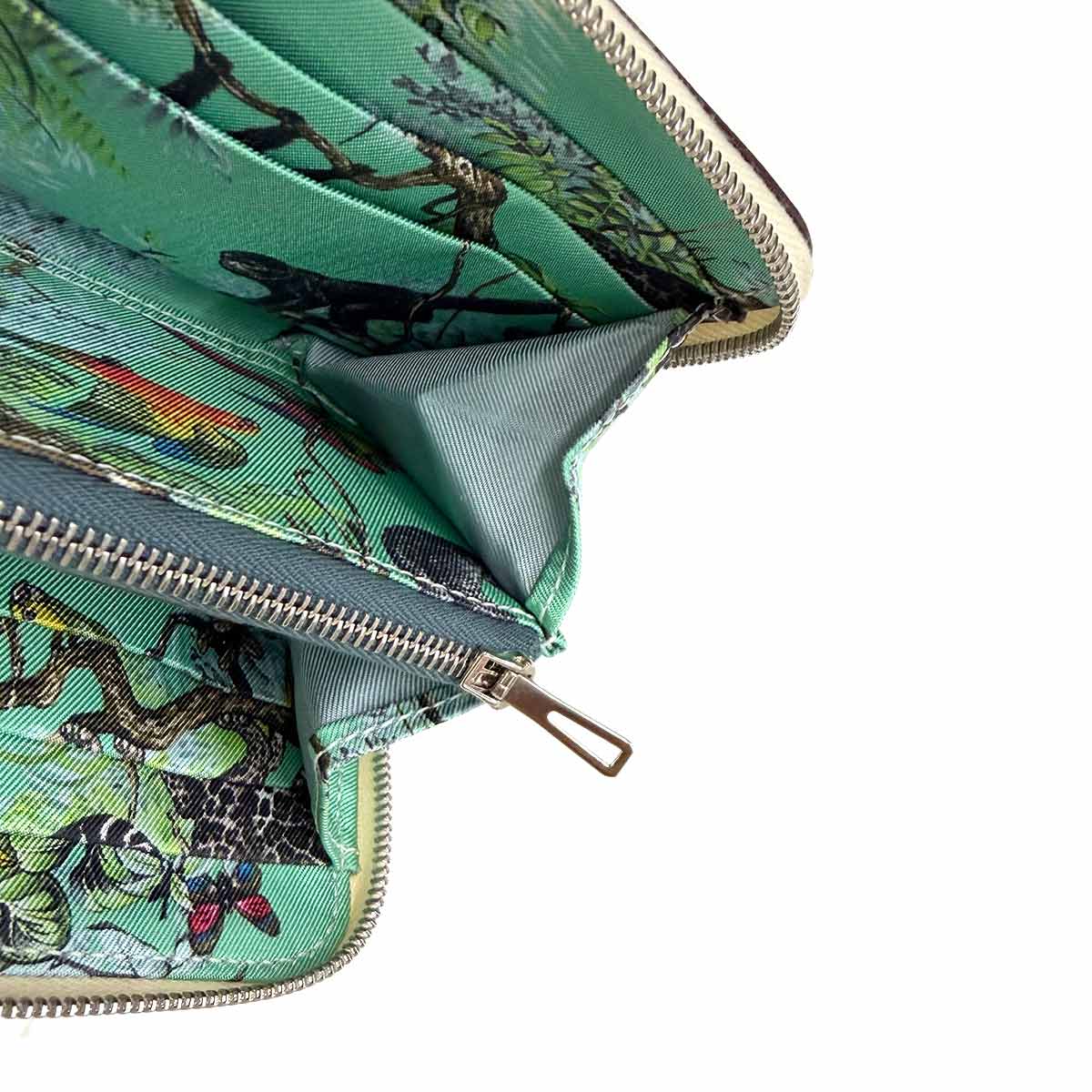 Azapp Silk'In Compact Coin Case Purse Epsom Nata