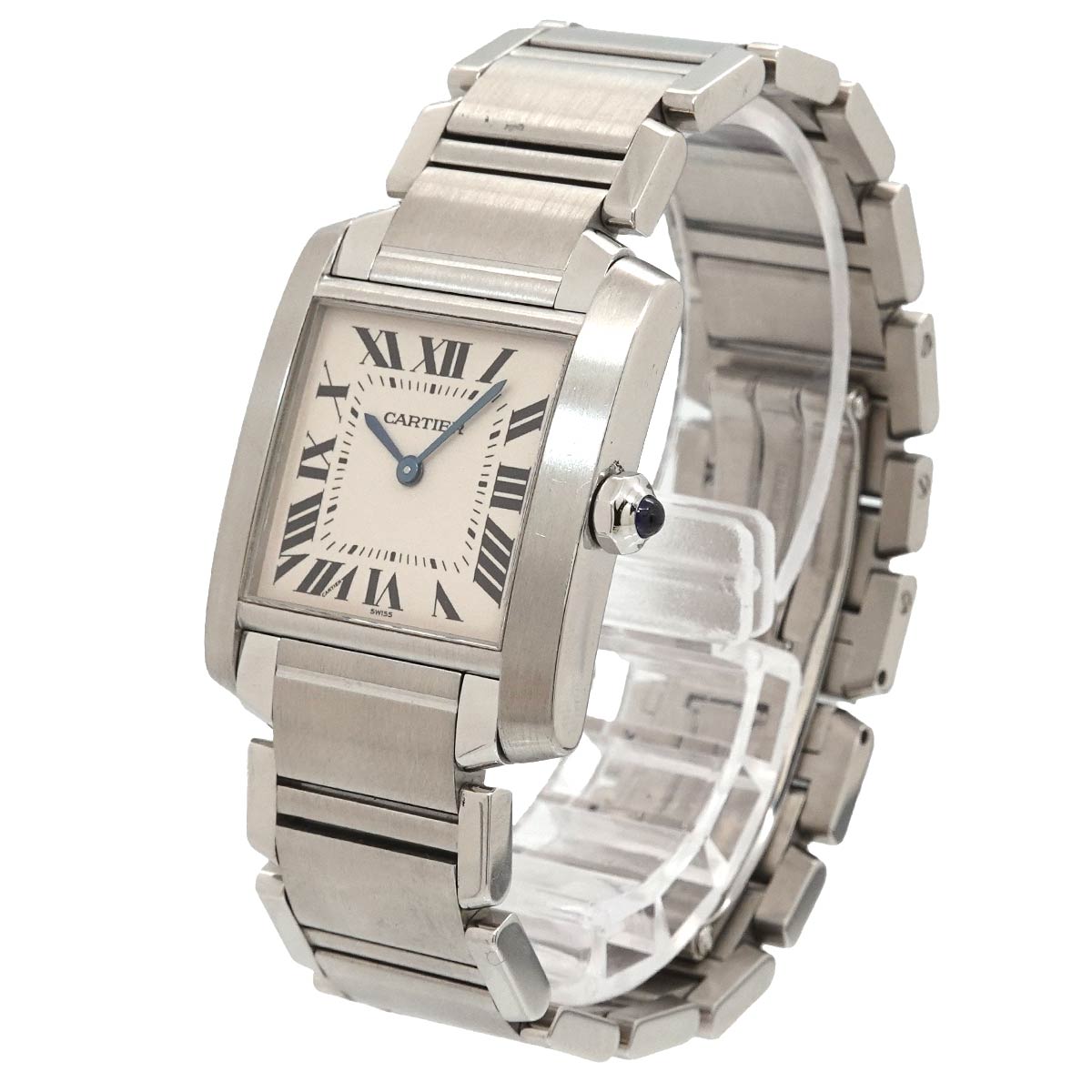 Tank Francaise MM W51003Q3 Quartz Cream Dial Boys Watch