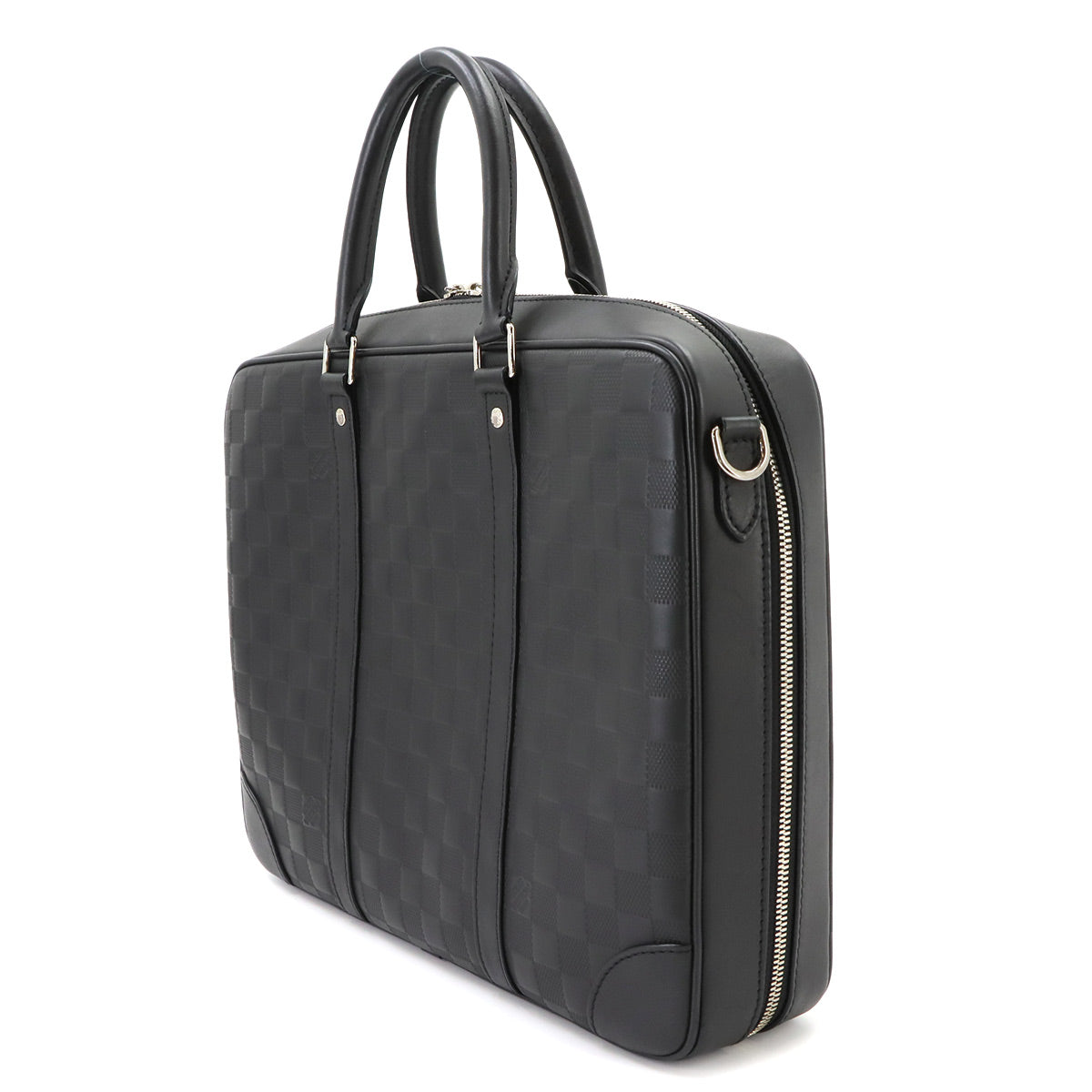 Damier Infini Sirius Briefcase Business Bag Onyx N45288