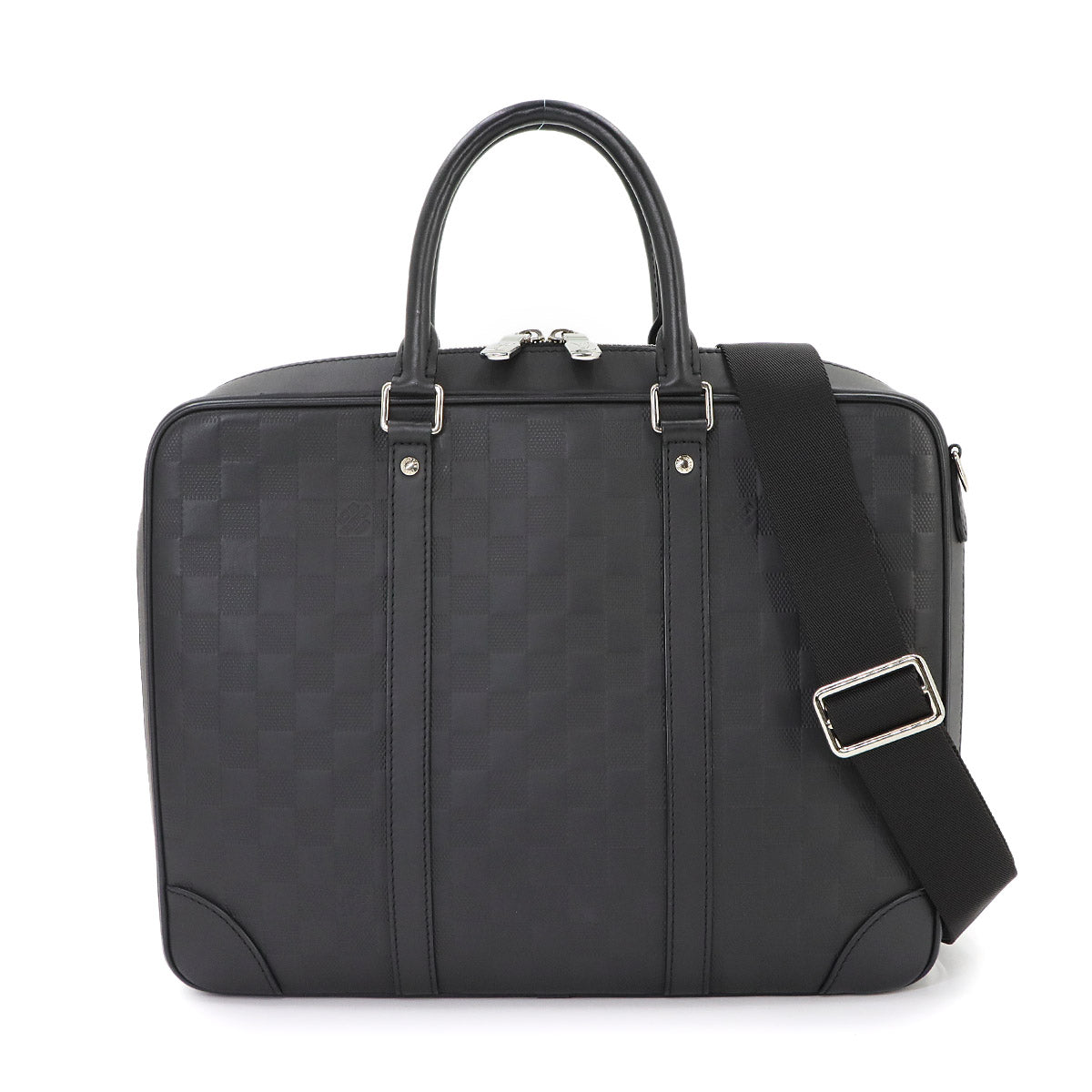 Damier Infini Sirius Briefcase Business Bag Onyx N45288