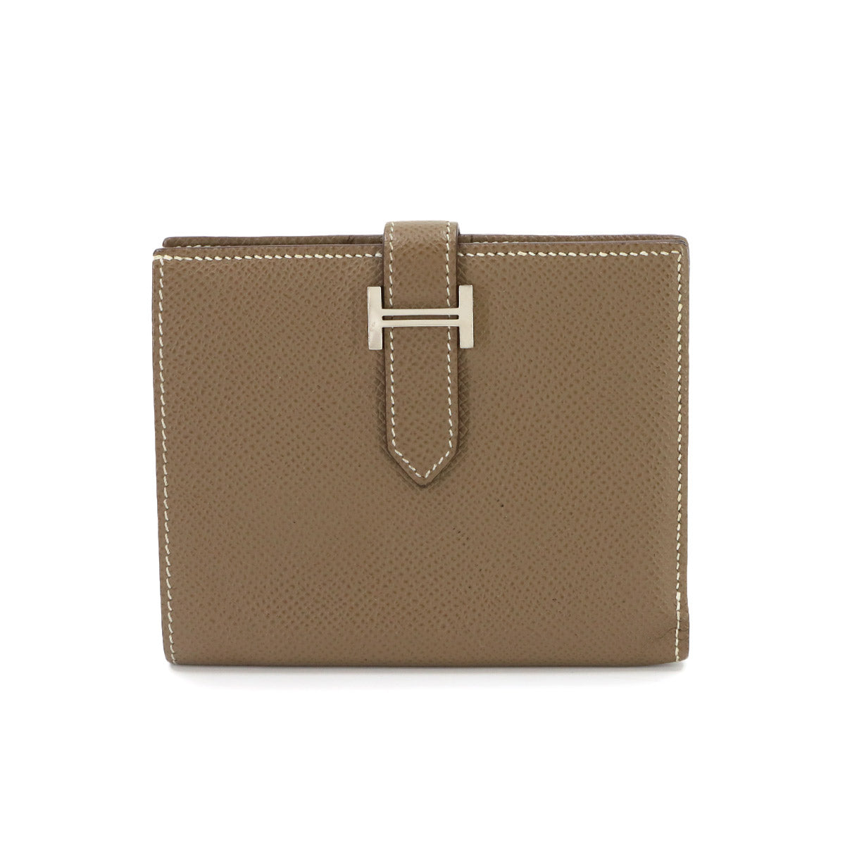 Bearn Compact Verso Wallet Veau Epsom Leather Etoupe Purse