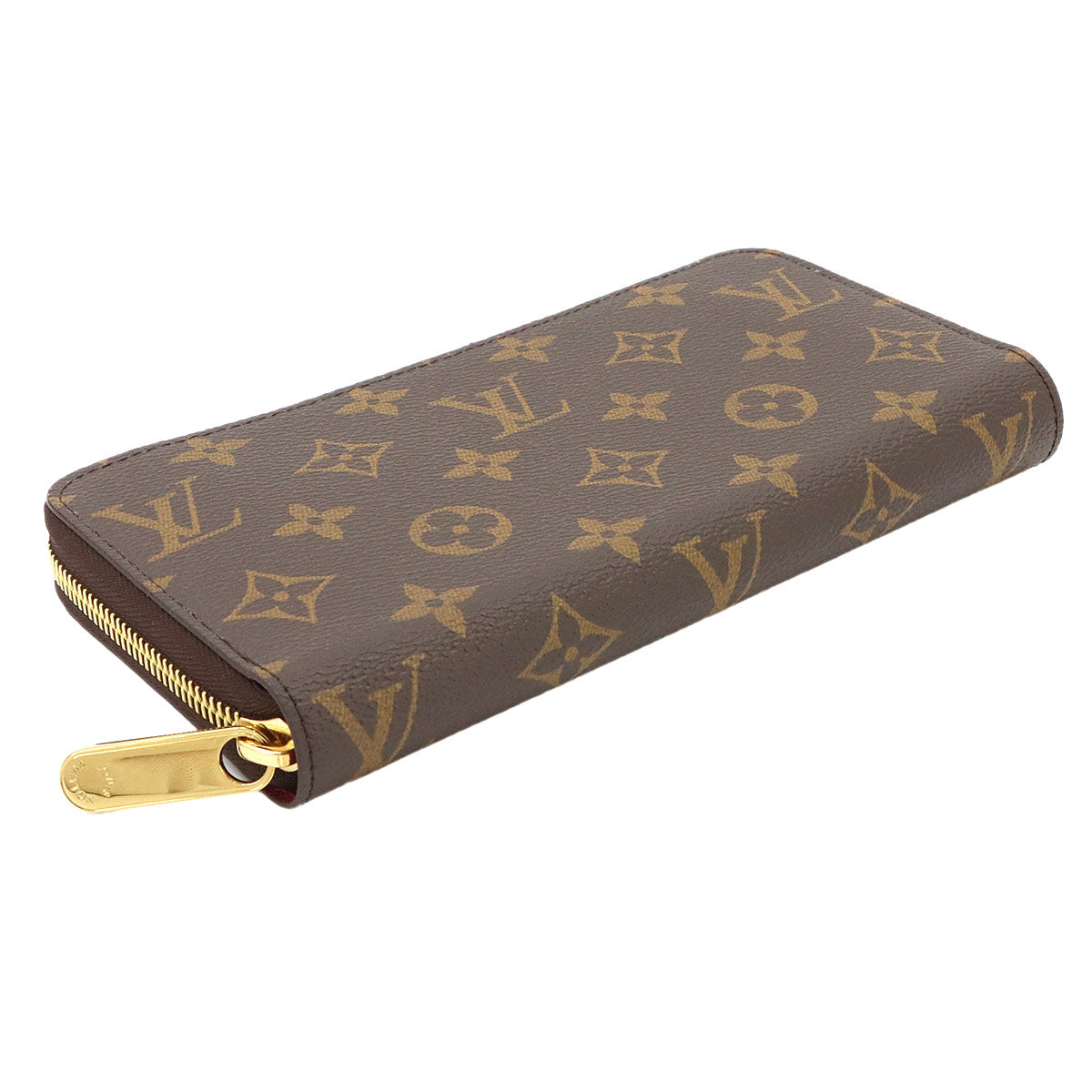 Monogram Zippy Wallet Long Brown Fuchsia M41895 Purse